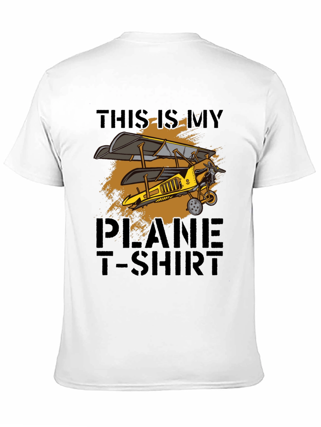 Black Vintage Biplane T-Shirt - Airplane Lover Gift view 11