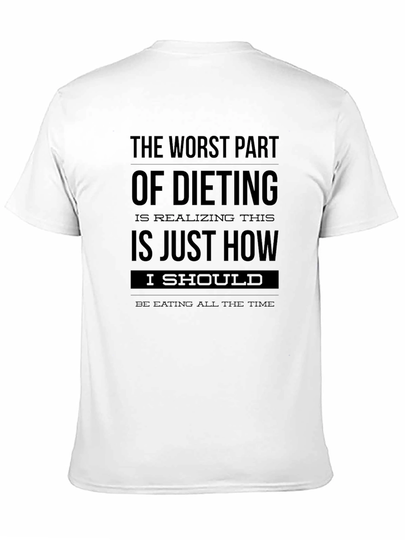 Black Dieting Humor T-Shirt view 11