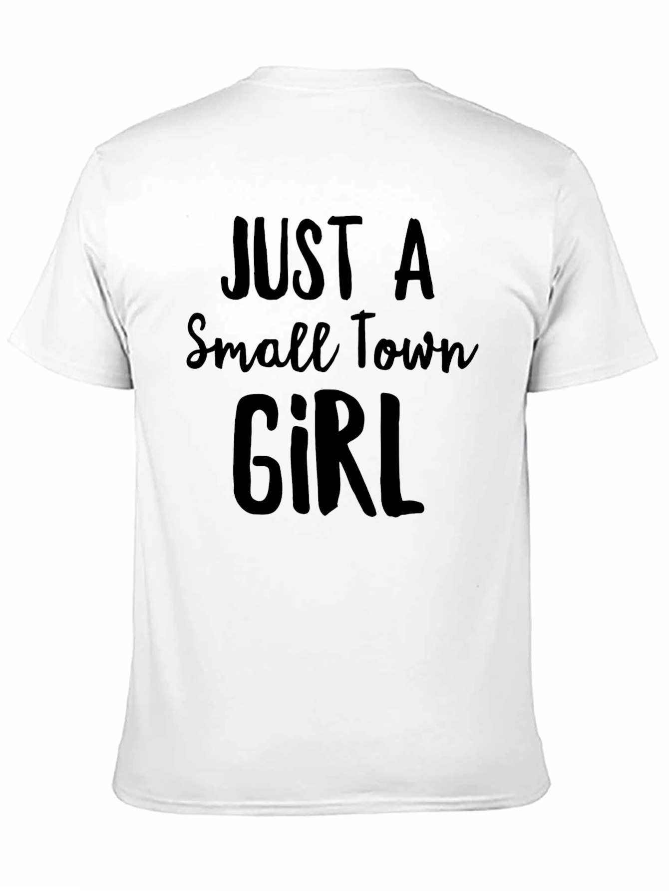 Black Just a Small Town Girl Tee - Classic Black T-Shirt view 11