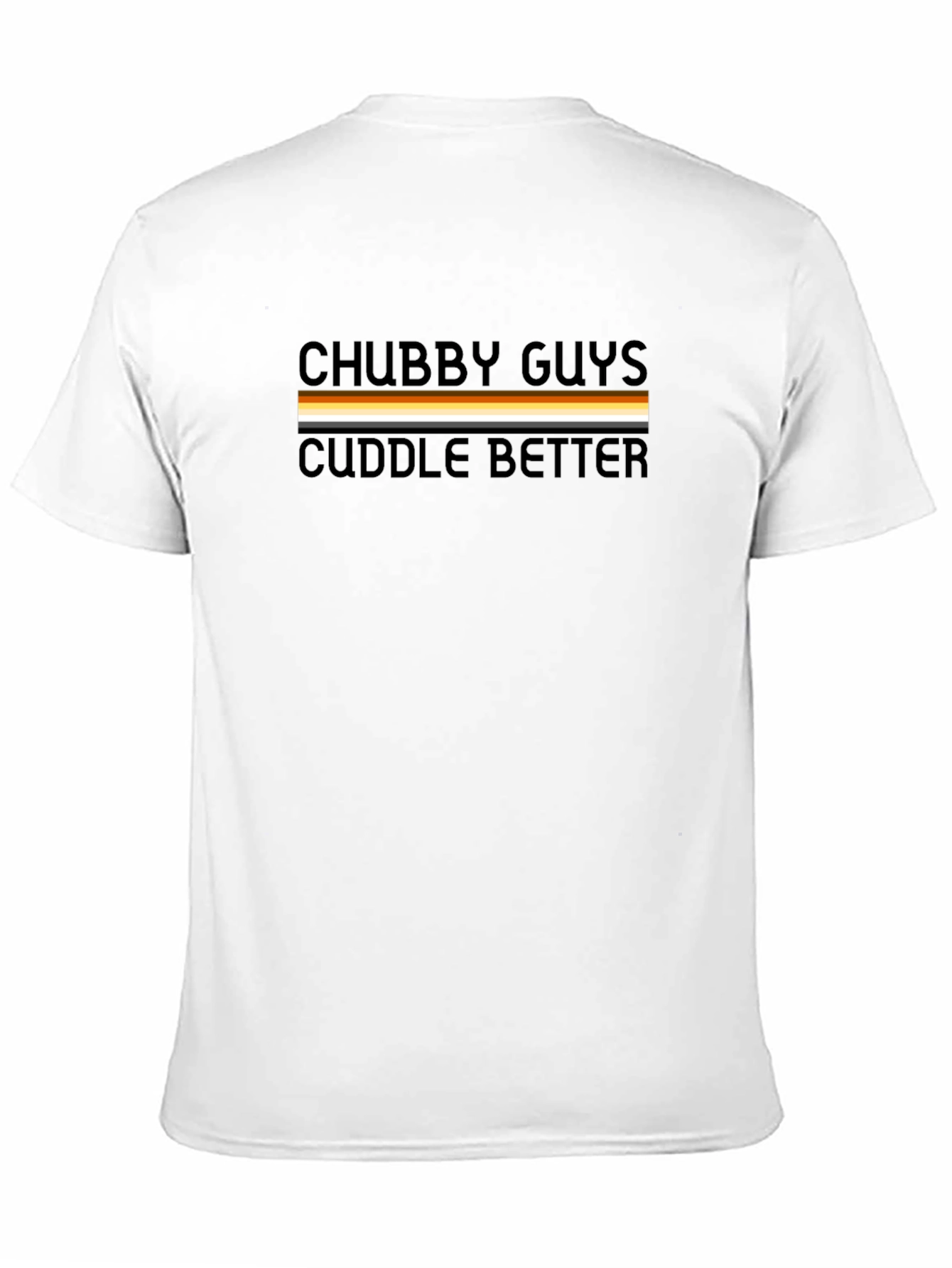 Black Chubby Guys Cuddle Better Graphic Tee - Black T-Shirt view 11