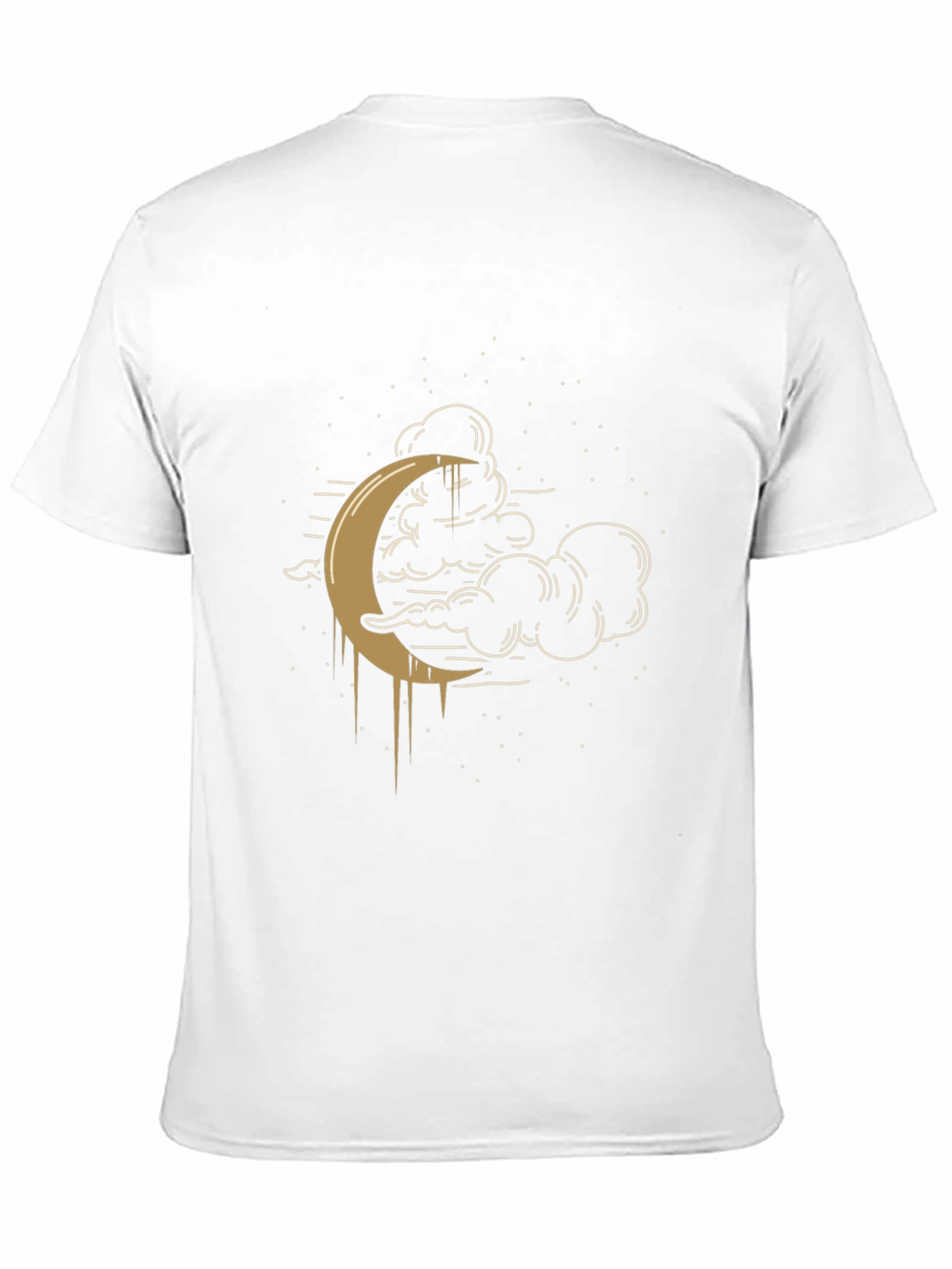 Black Celestial Crescent Moon Graphic Tee - Black view 11