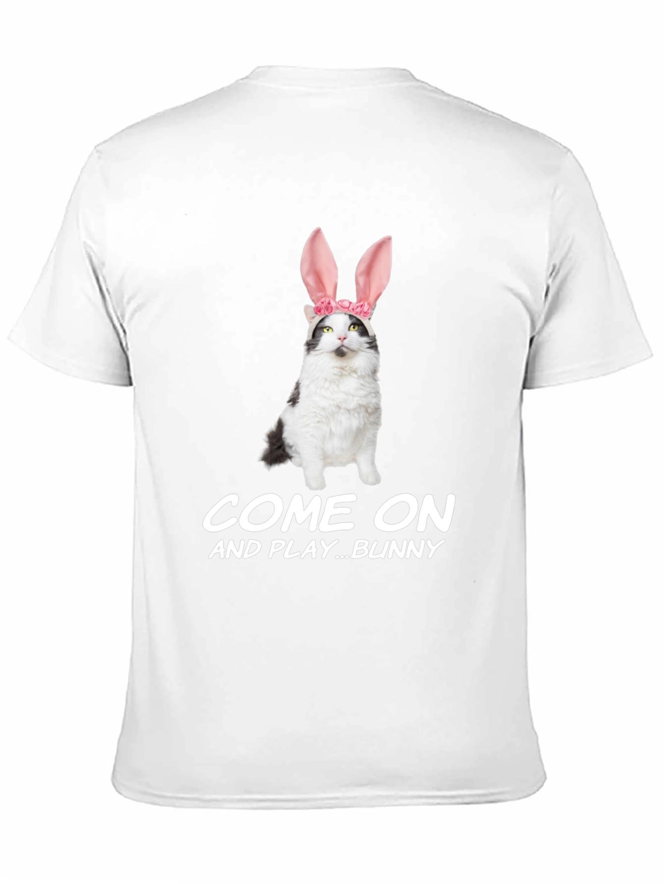 Black Come On Bunny T-Shirt view 11