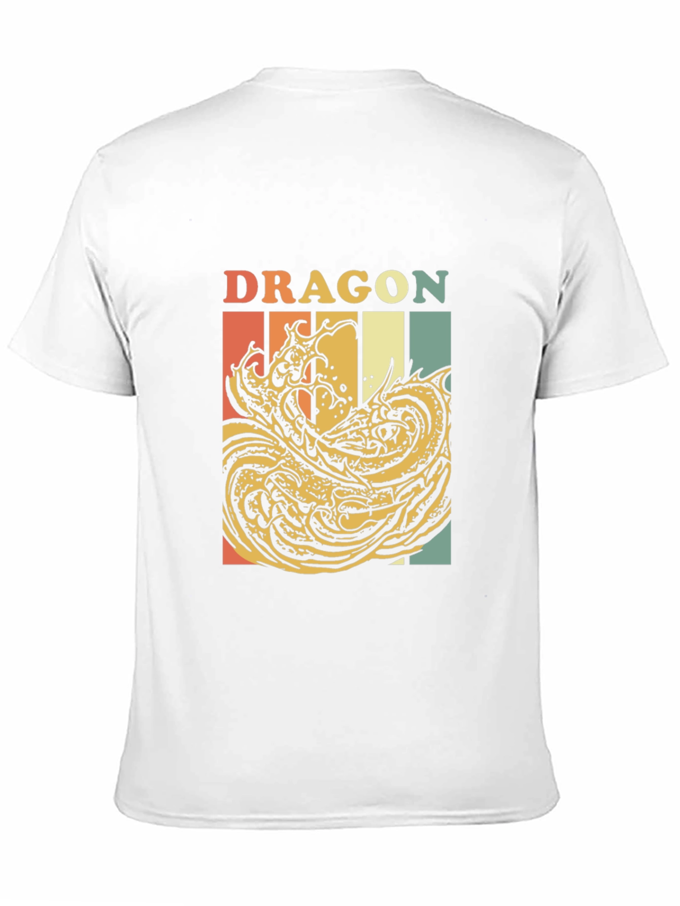 Black Retro Dragon Graphic T-Shirt - Vintage Style Tee view 11