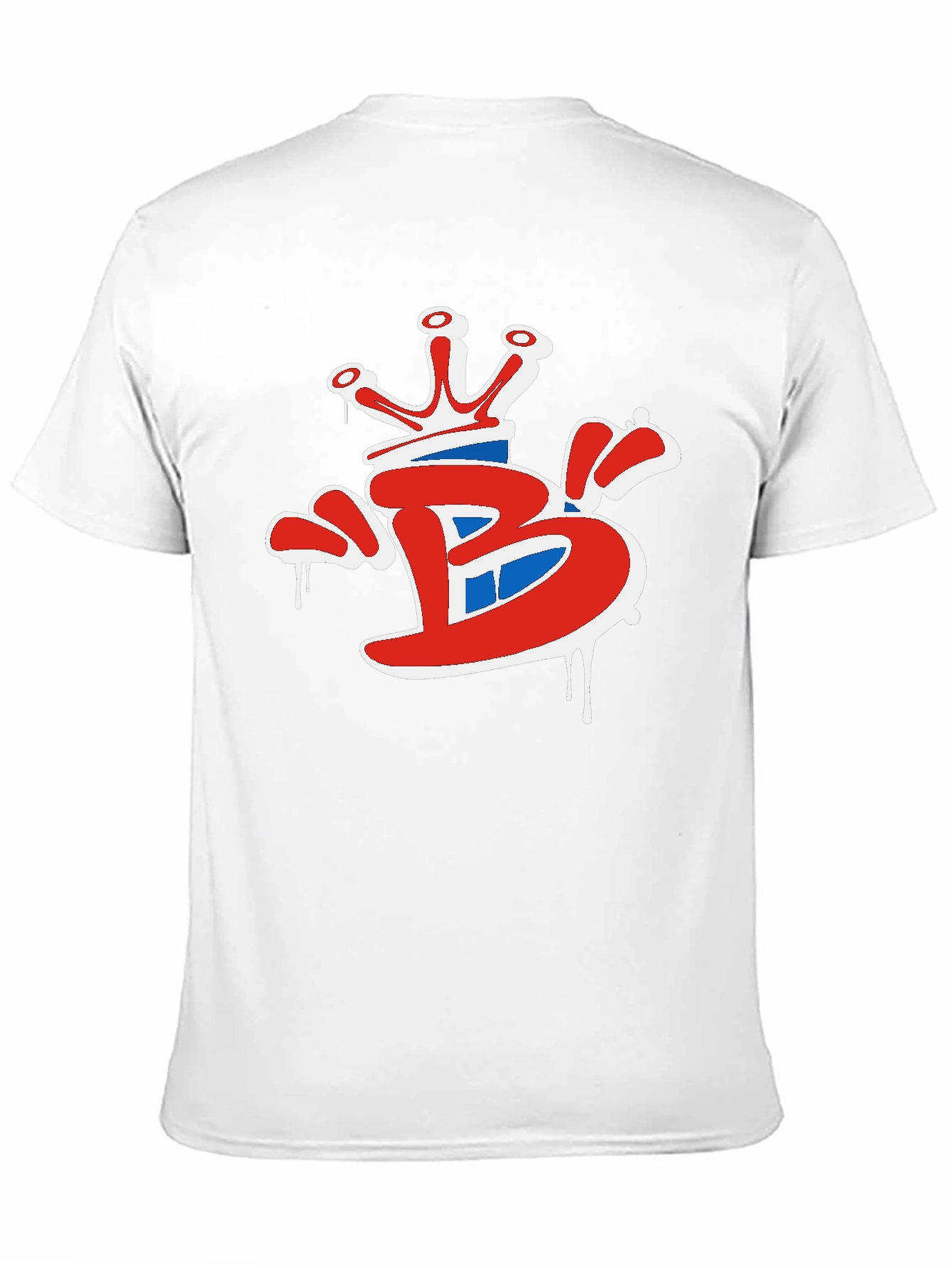 Black Crown 'B' Graphic Tee - Stylish Black Cotton T-Shirt view 11