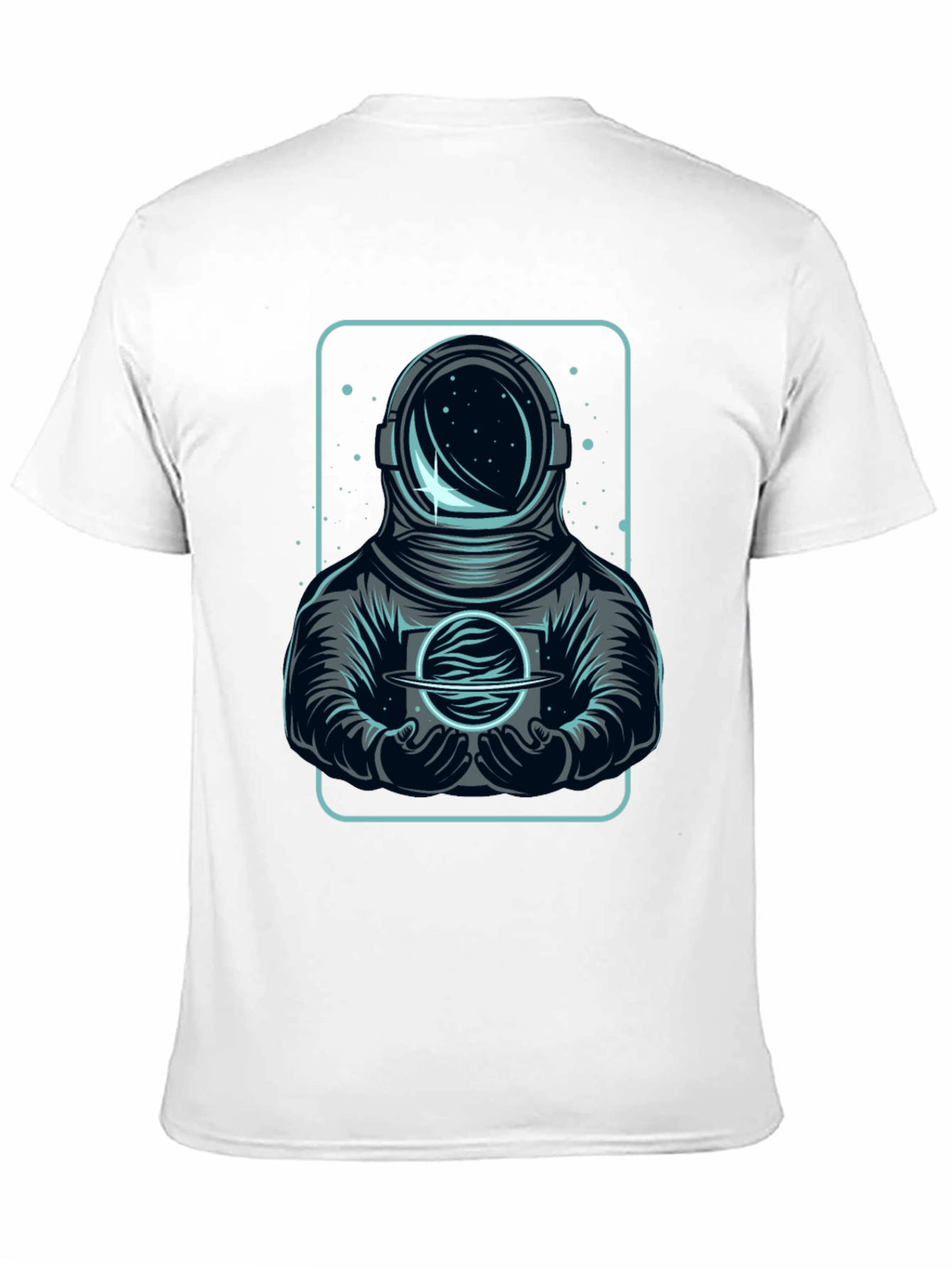 Black Astronaut Graphic T-Shirt - Space Explorer Design view 11