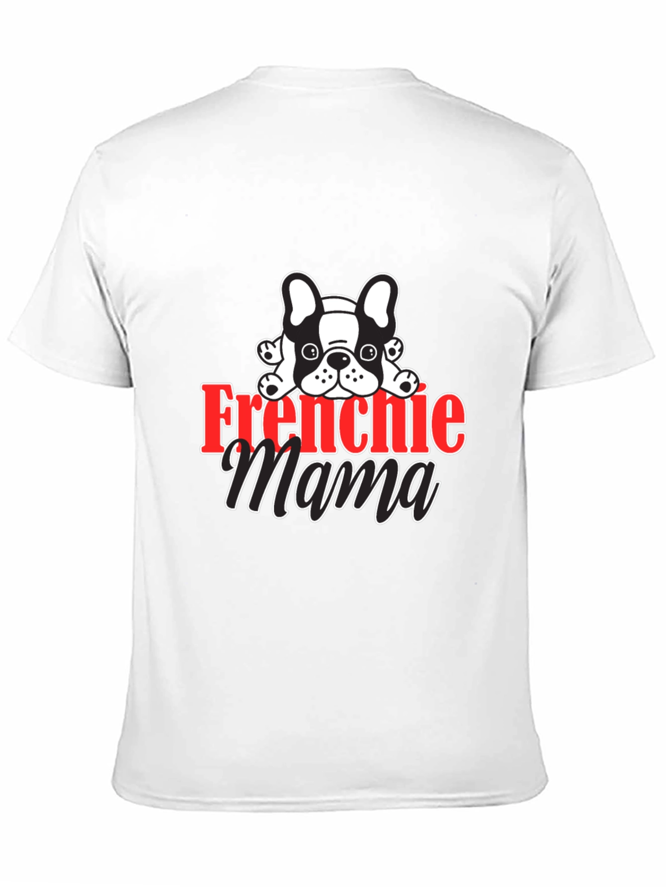 Black Frenchie Mama Black T-Shirt view 11
