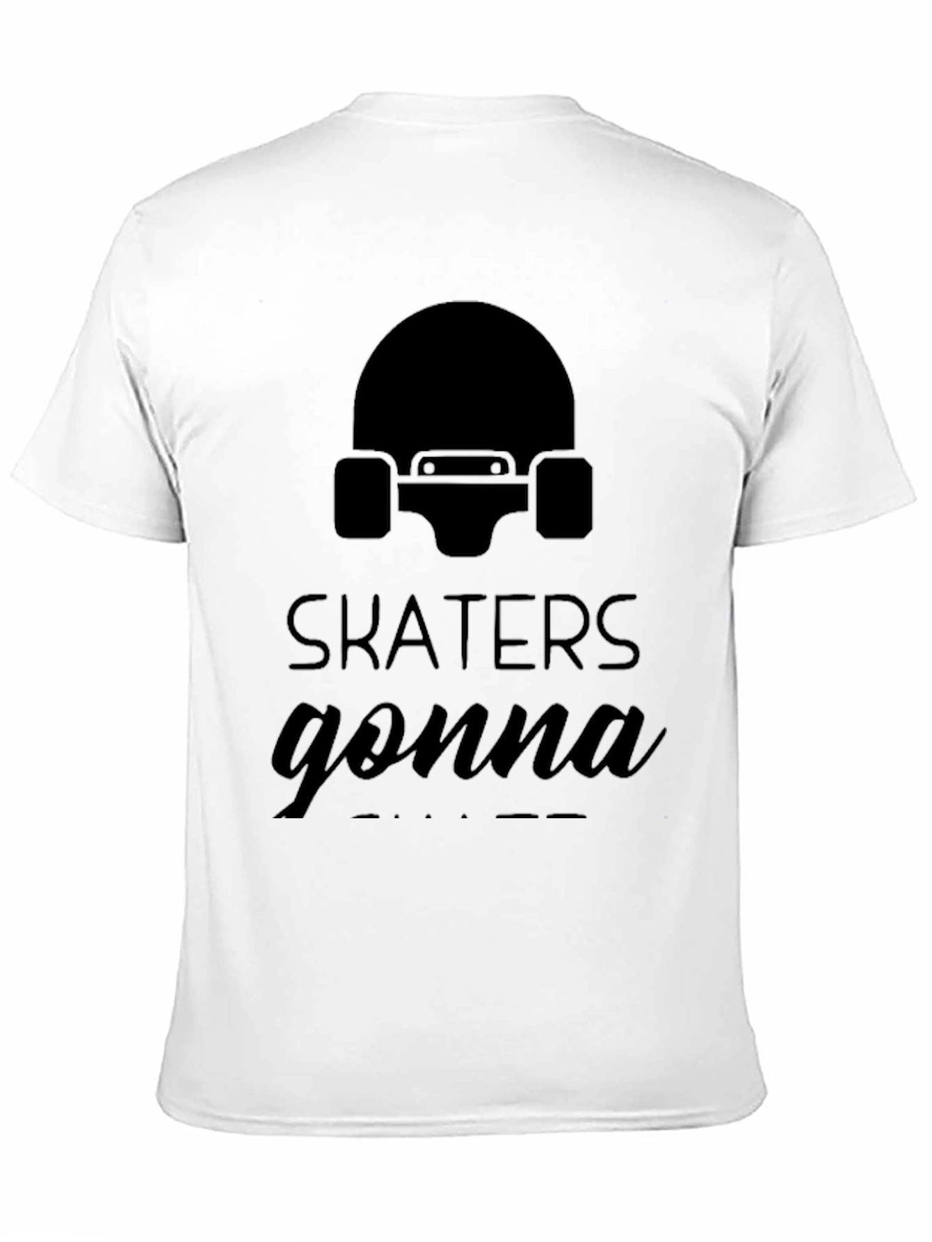 Black Skaters Gonna Skate Graphic T-Shirt - Black view 11