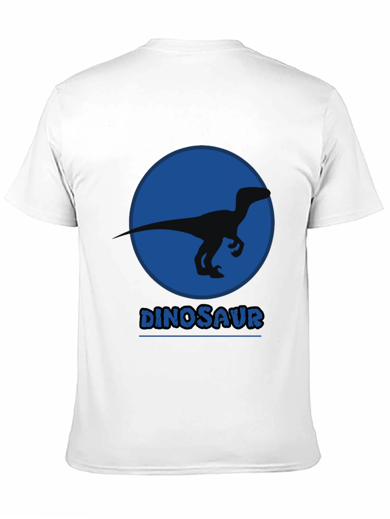 Black Dinosaur Silhouette Graphic Print Black T-Shirt view 11