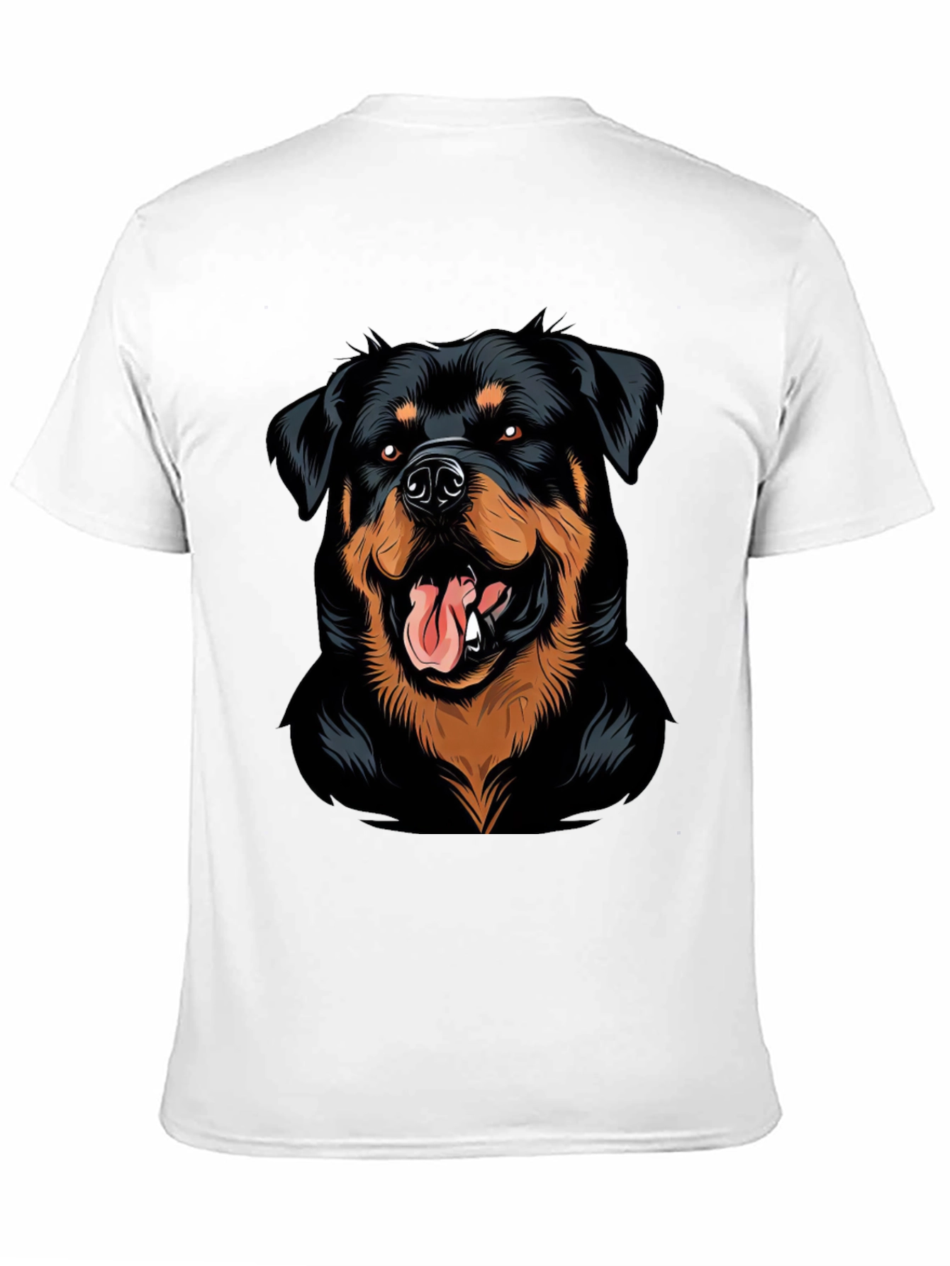 Black Rottweiler Graphic Tee - Black view 11