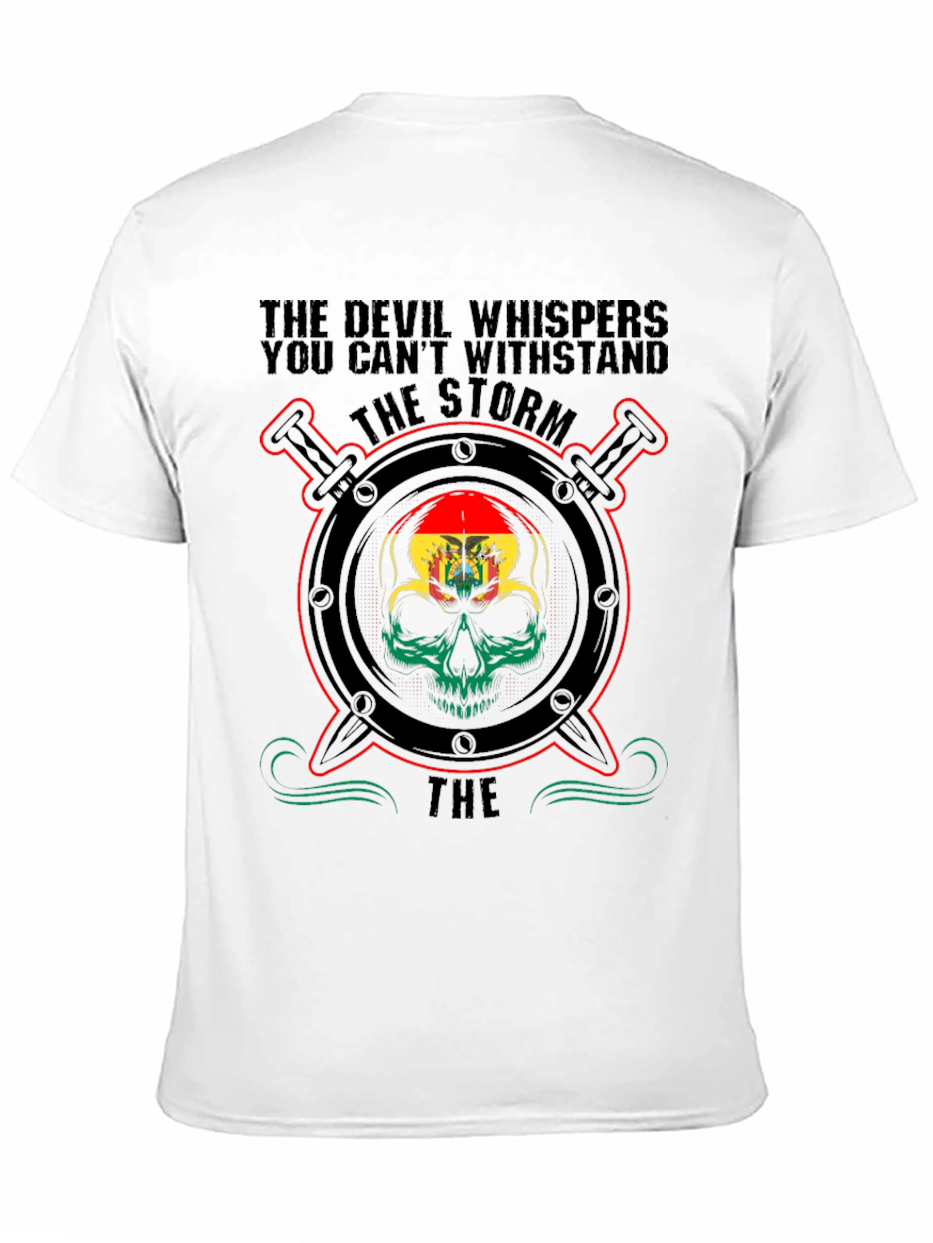 Black Devil Whispers Storm T-Shirt view 11