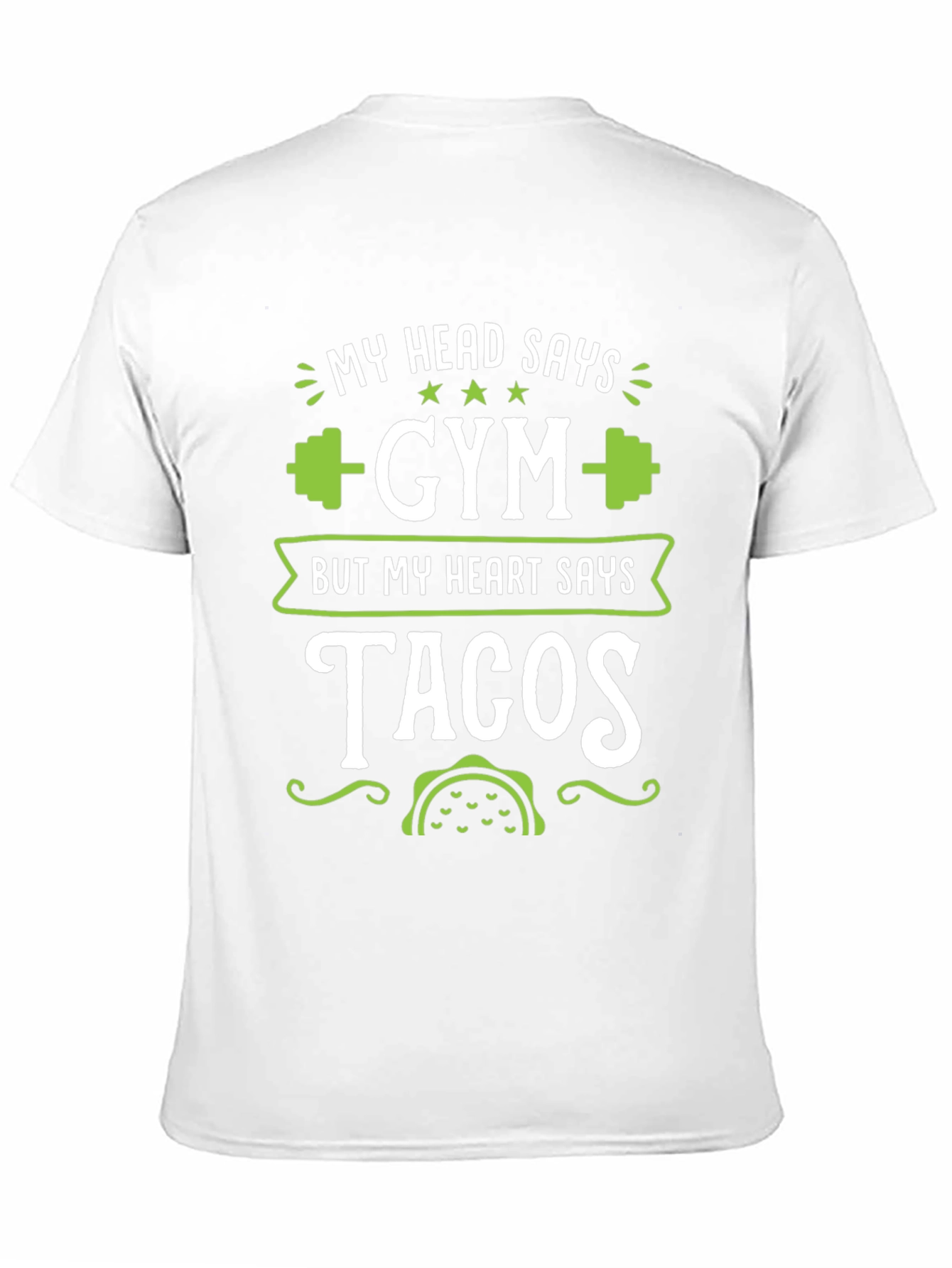 Black Gym & Tacos Graphic T-Shirt Funny Workout Tee view 11