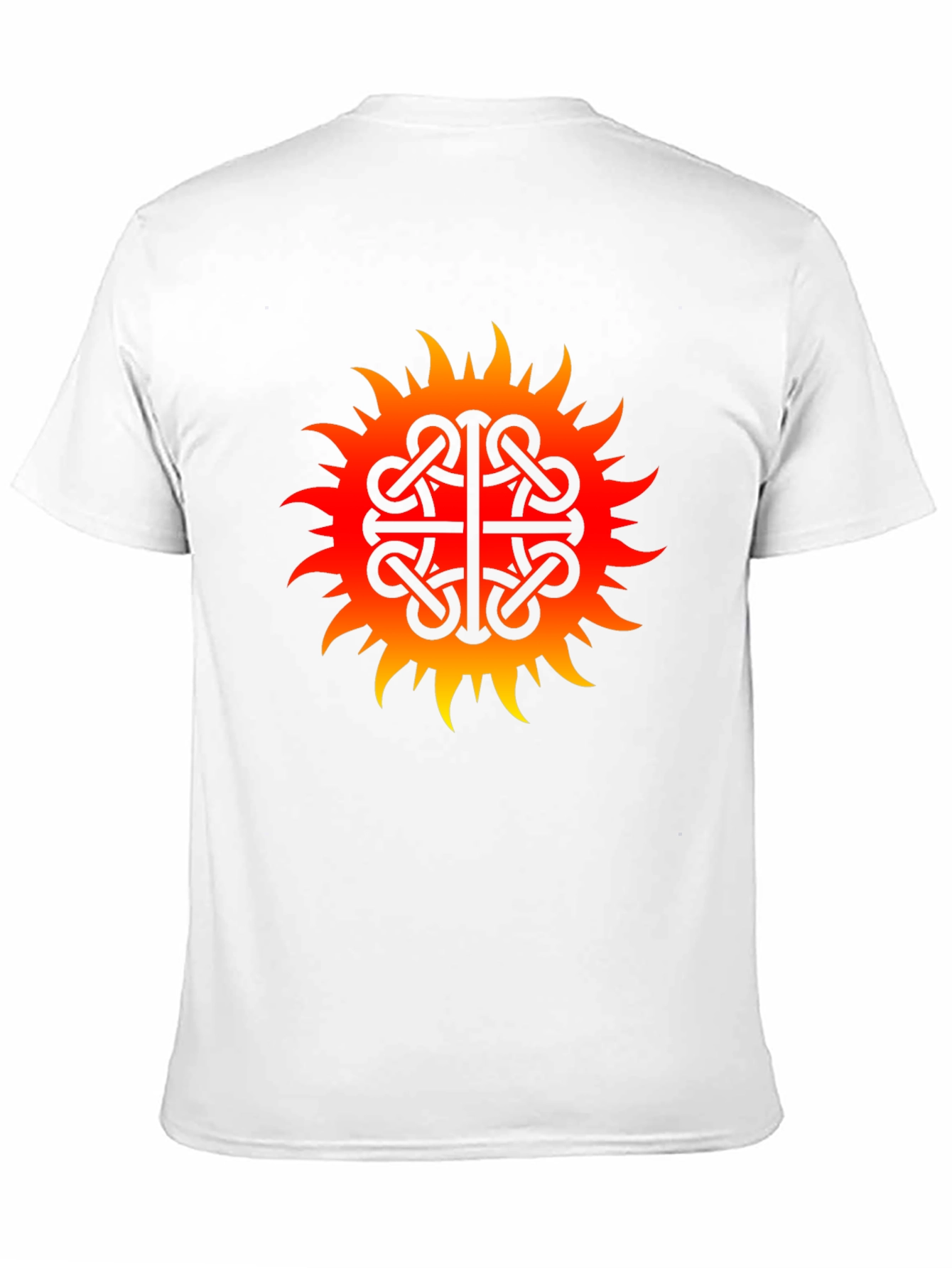Black Fiery Sun Knot T-Shirt - Black view 11