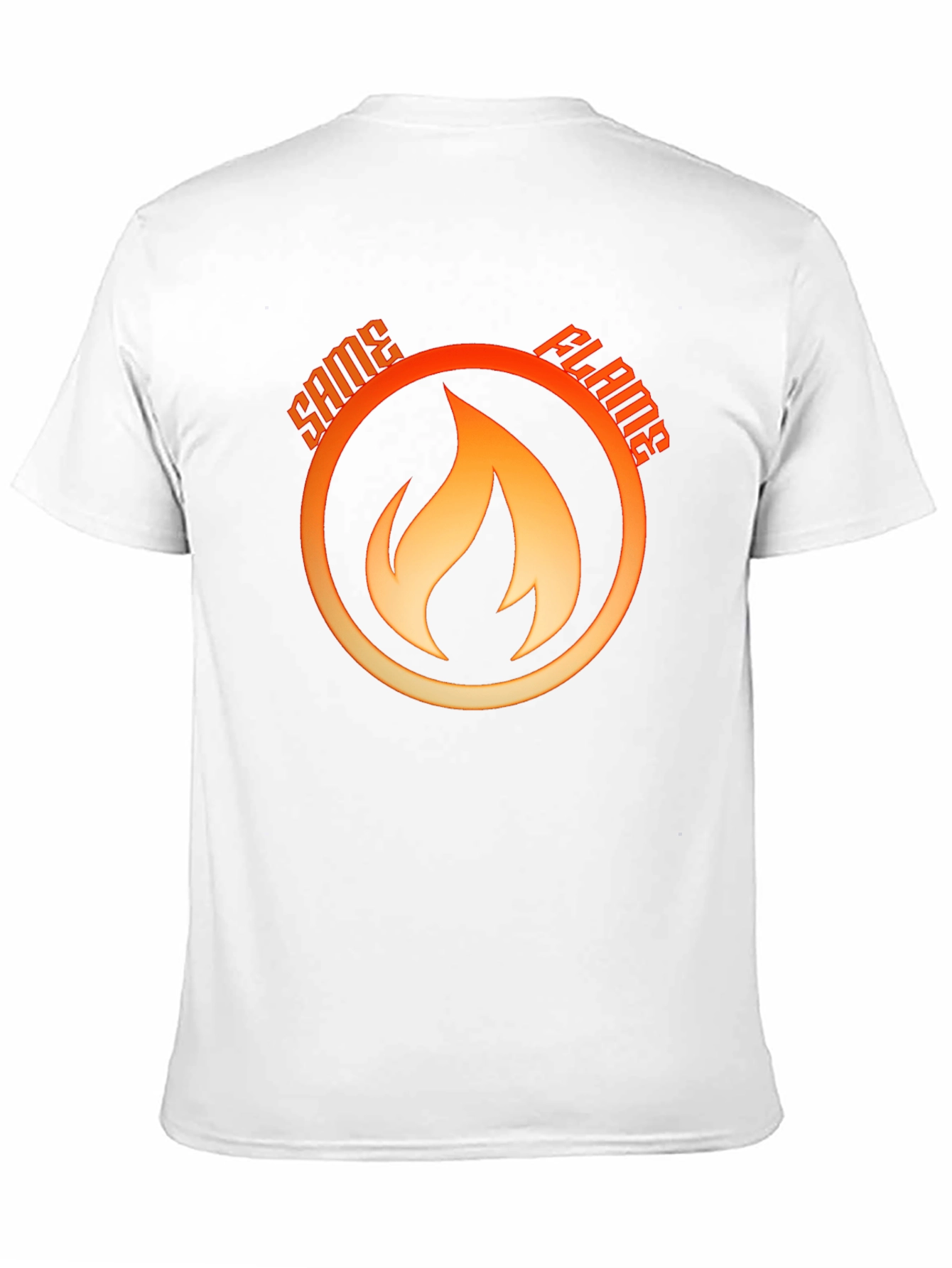 Black Same Flame T-Shirt - Bold Graphic Tee view 11