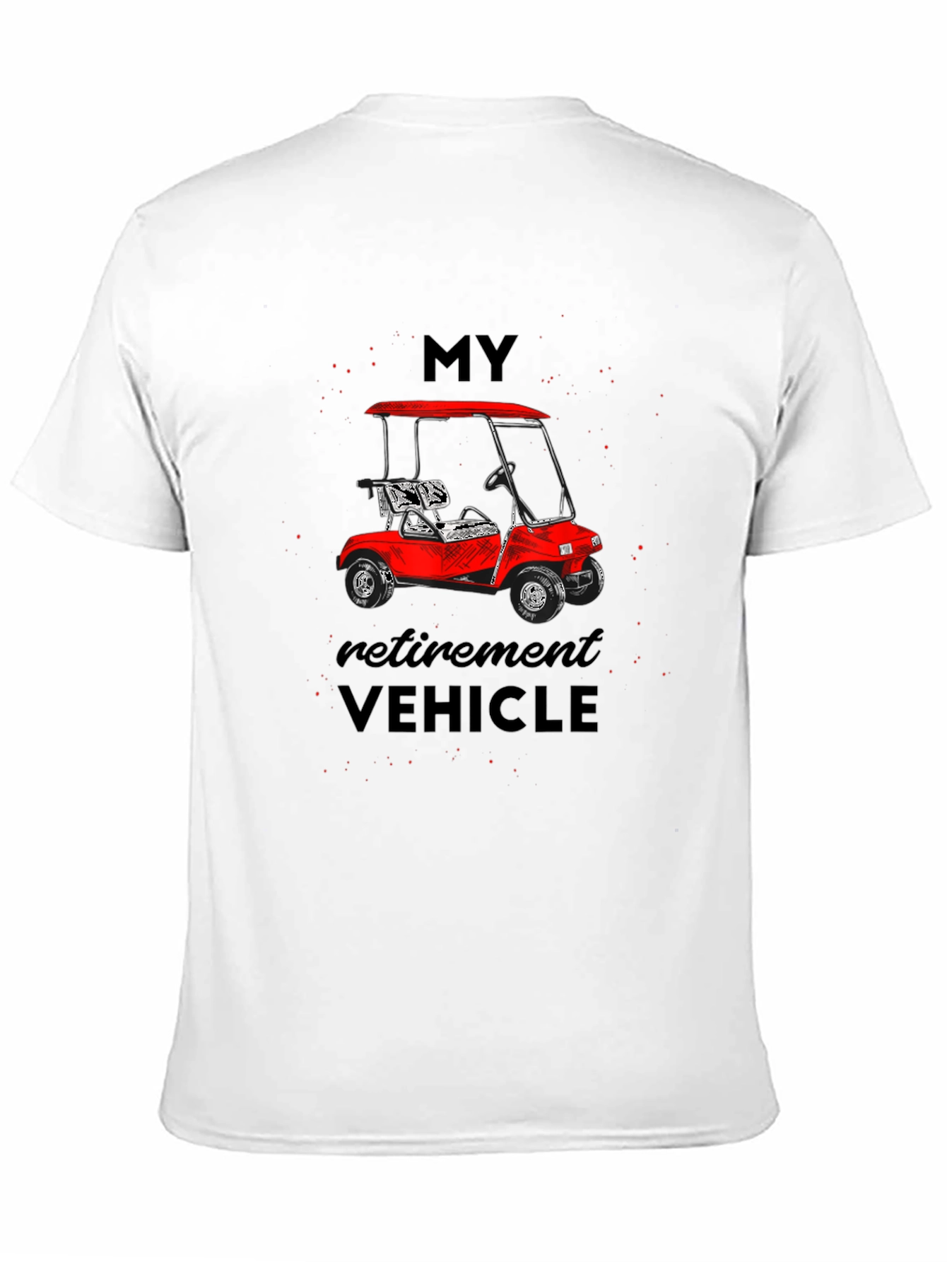Black Retirement Vehicle Graphic T-Shirt view 11