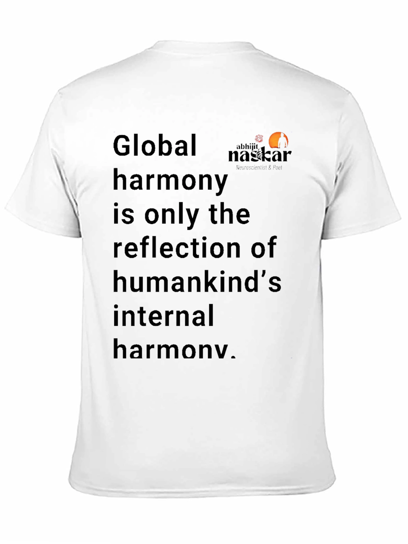 Black Global Harmony Graphic Tee - Unisex Casual T-Shirt view 11