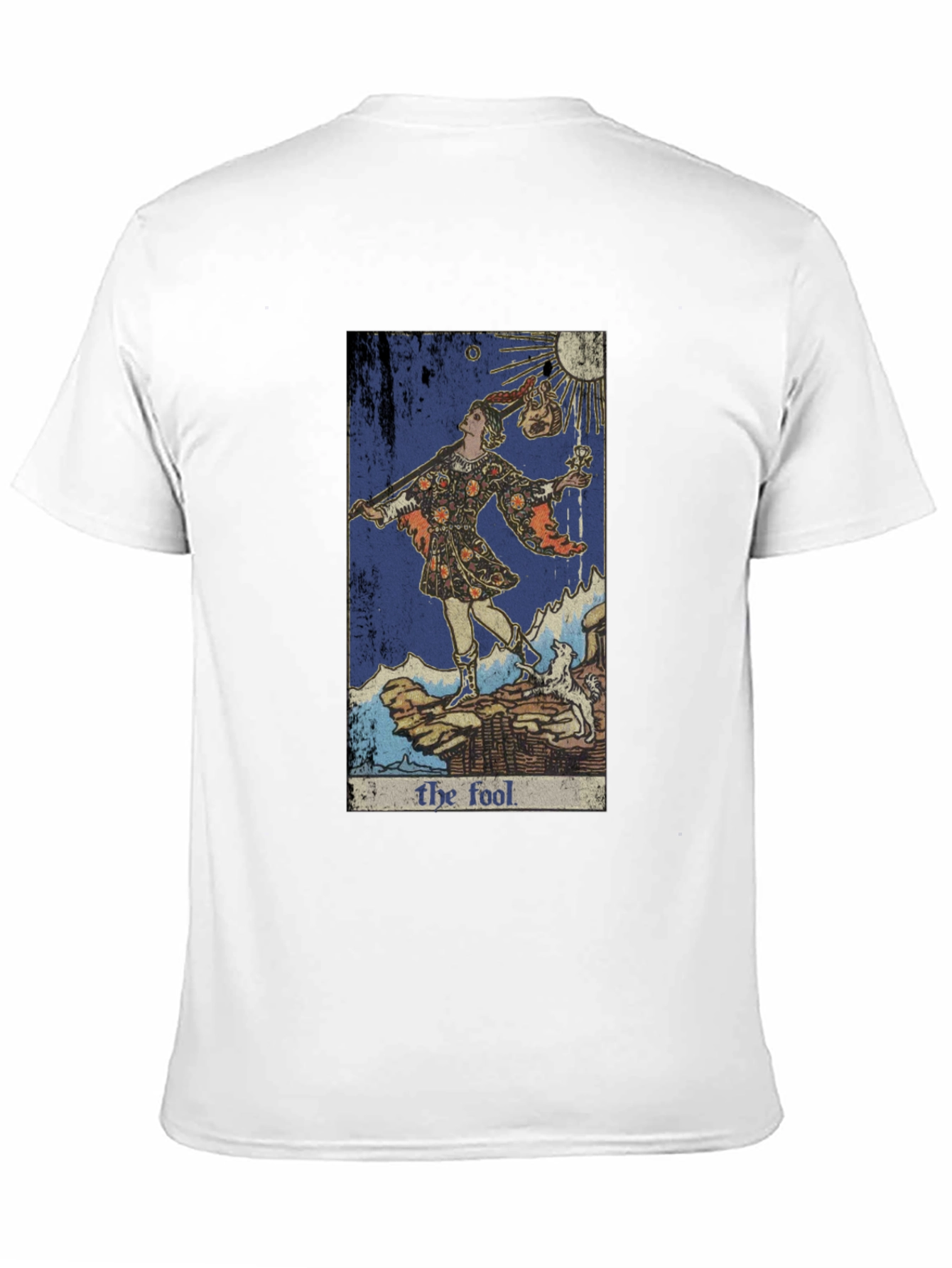 Black The Fool Tarot Card Graphic Tee - Unique Design view 11