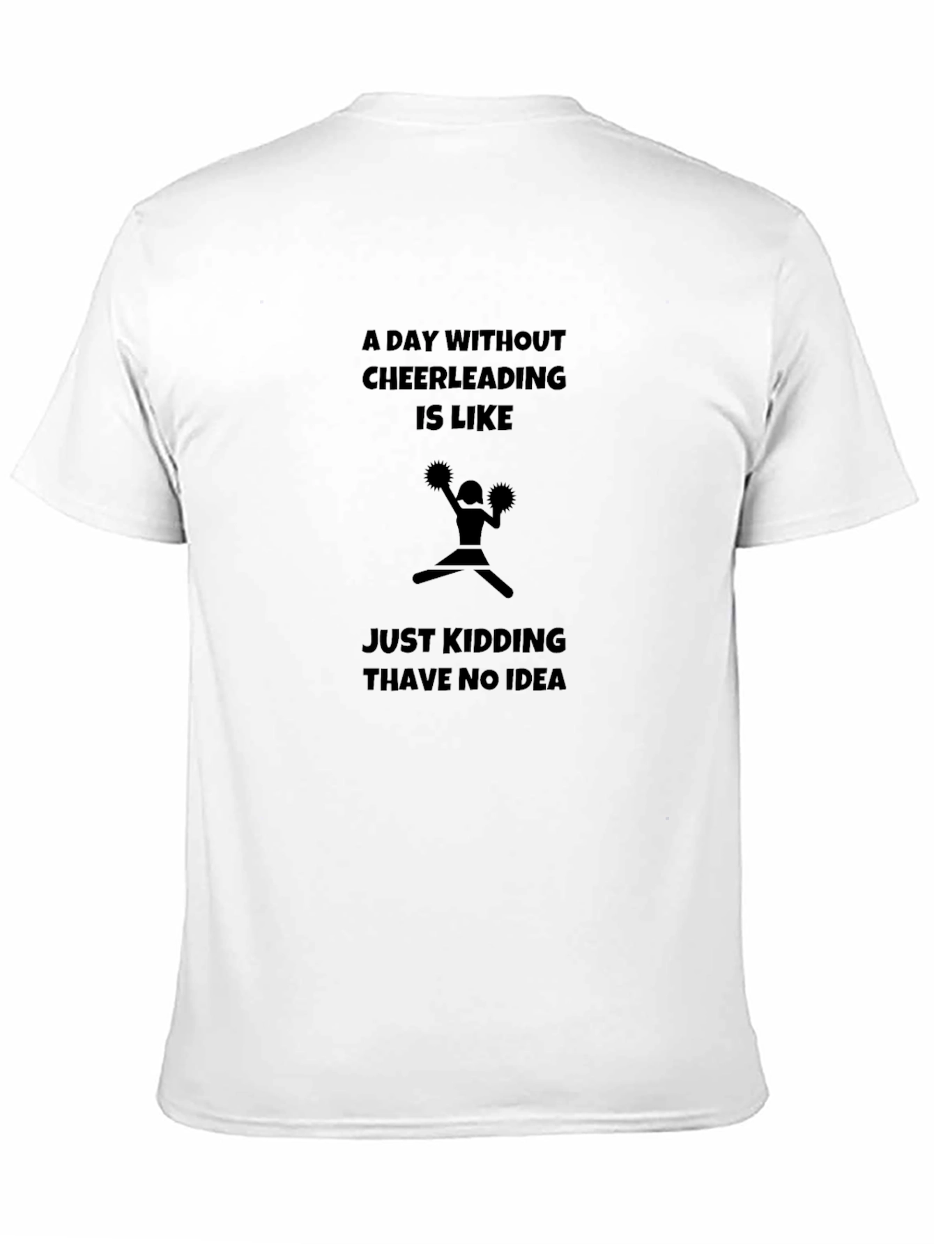 Black Cheerleading T-Shirt - Funny Cheerleader Tee view 11