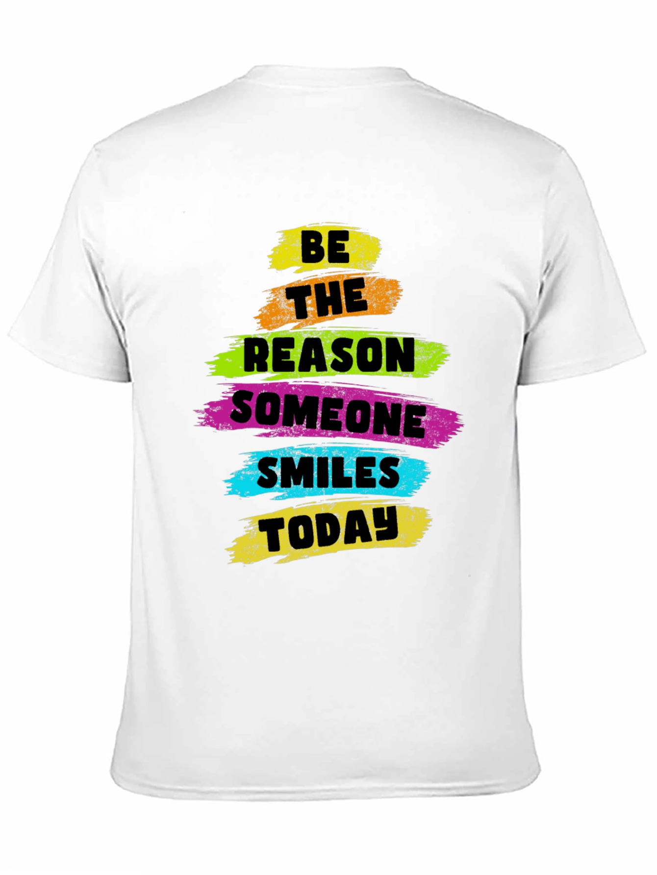 Black Inspirational Graphic Tee - Be The Reason Someone Smiles view 11
