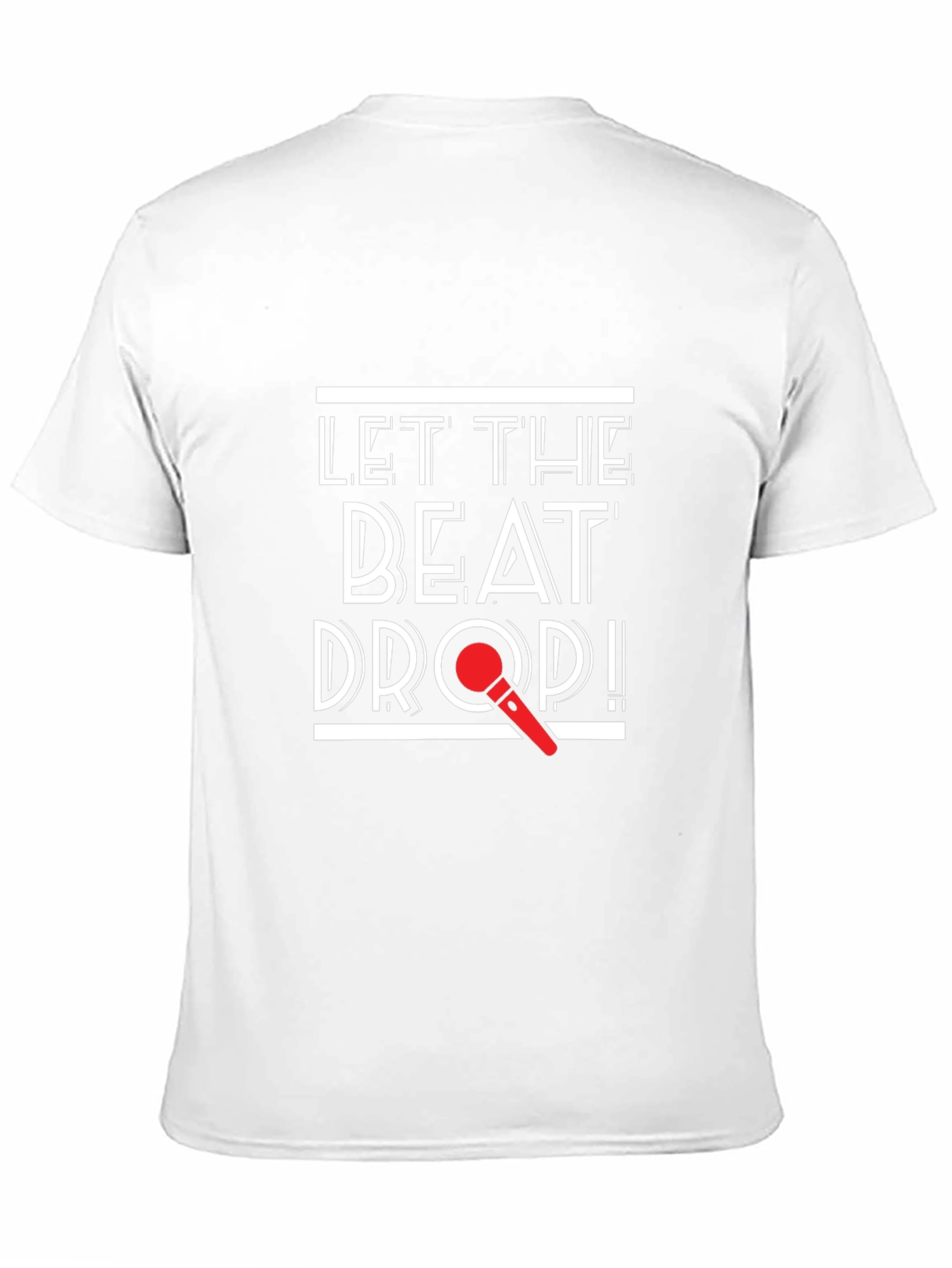 Black Let The Beat Drop! Graphic Black T-Shirt view 11