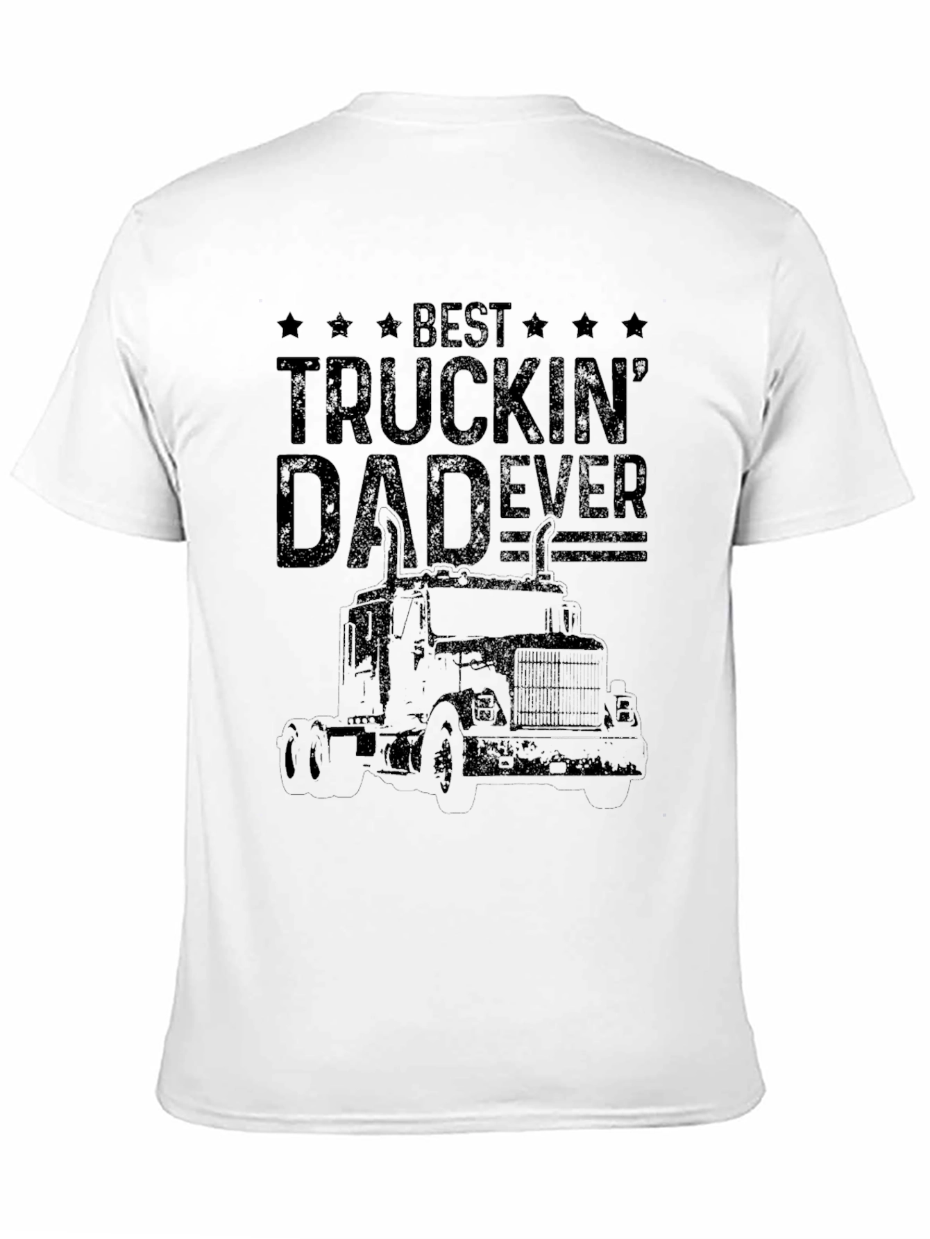 Black Best Truckin' Dad Ever Black T-Shirt view 11