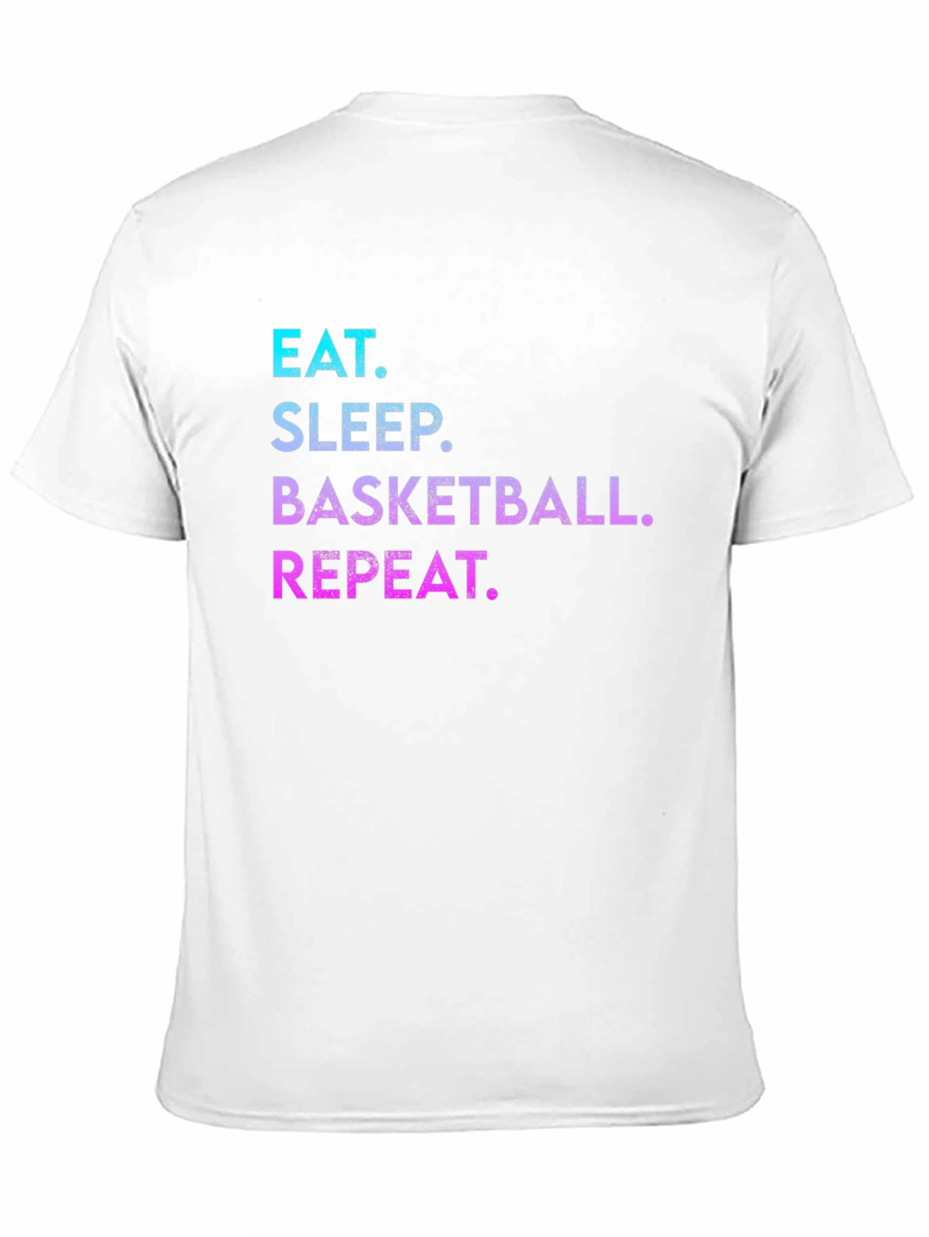 Black Eat Sleep Basketball Repeat Graphic Tee view 11