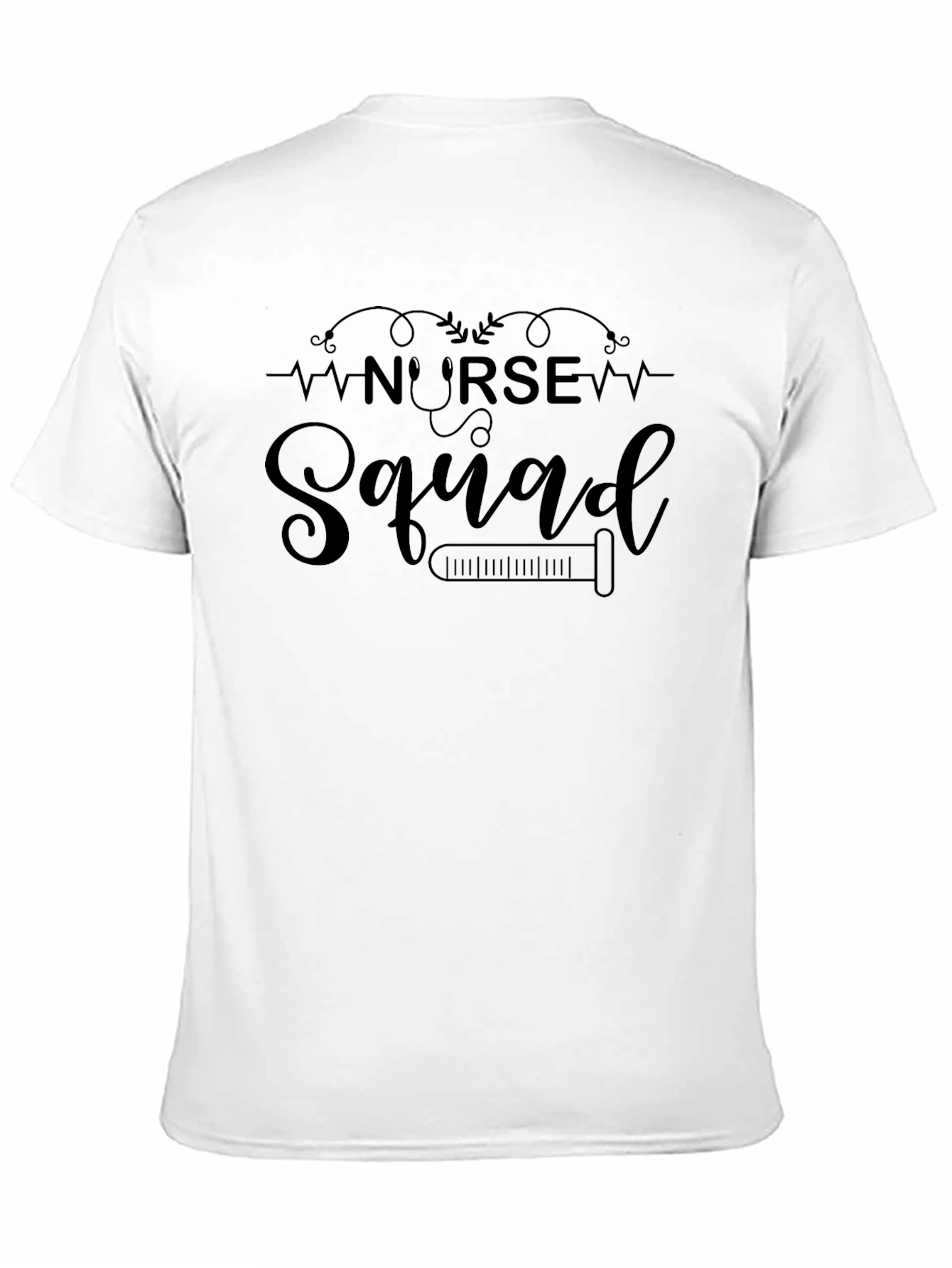 Black Nurse Squad T-Shirt - Black Graphic Tee view 11