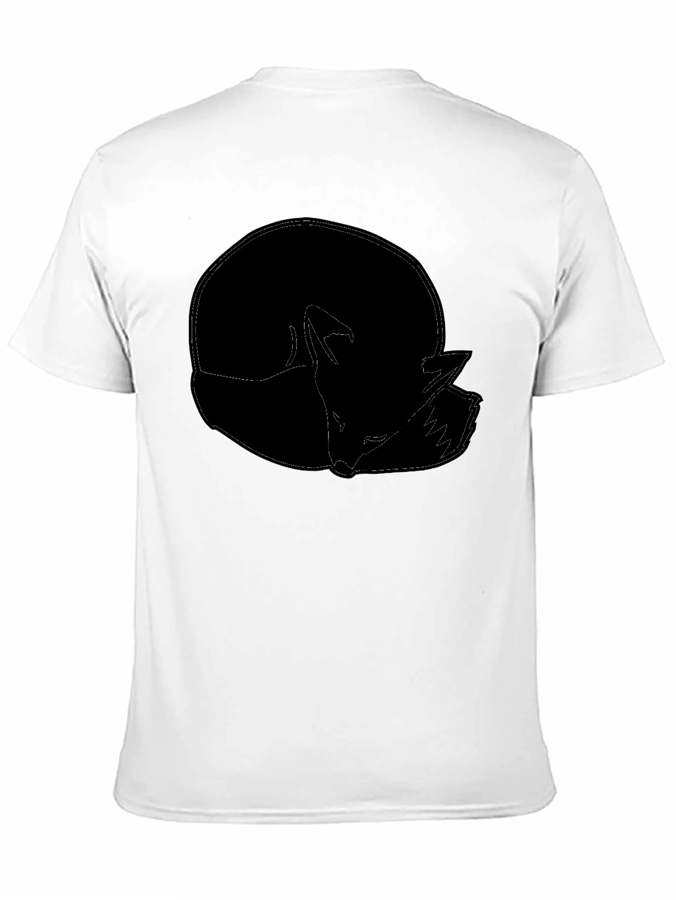Black Fox Outline Graphic Tee - Minimalist Style view 11