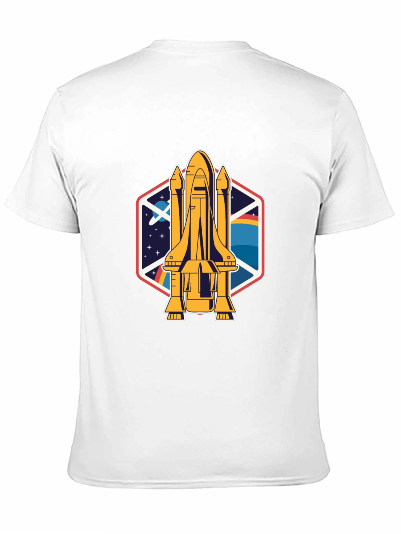 Black Space Shuttle Graphic Tee - Unisex view 11