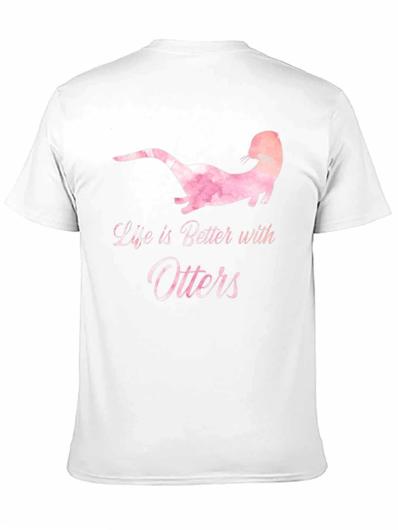 Black Life is Better with Otters Black Graphic Tee view 11