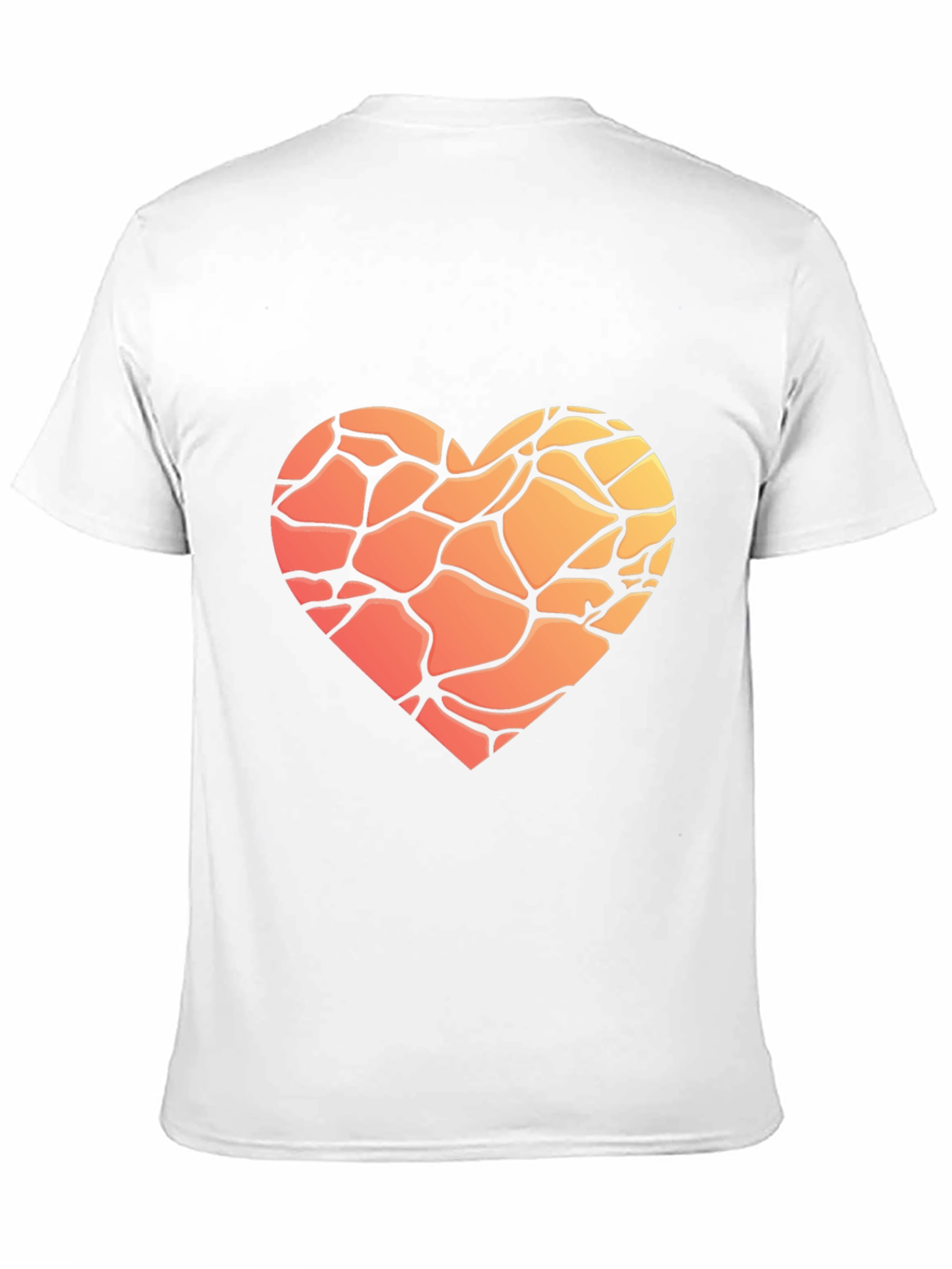 Black Heart Mosaic Graphic T-Shirt - Soft Cotton Blend view 11