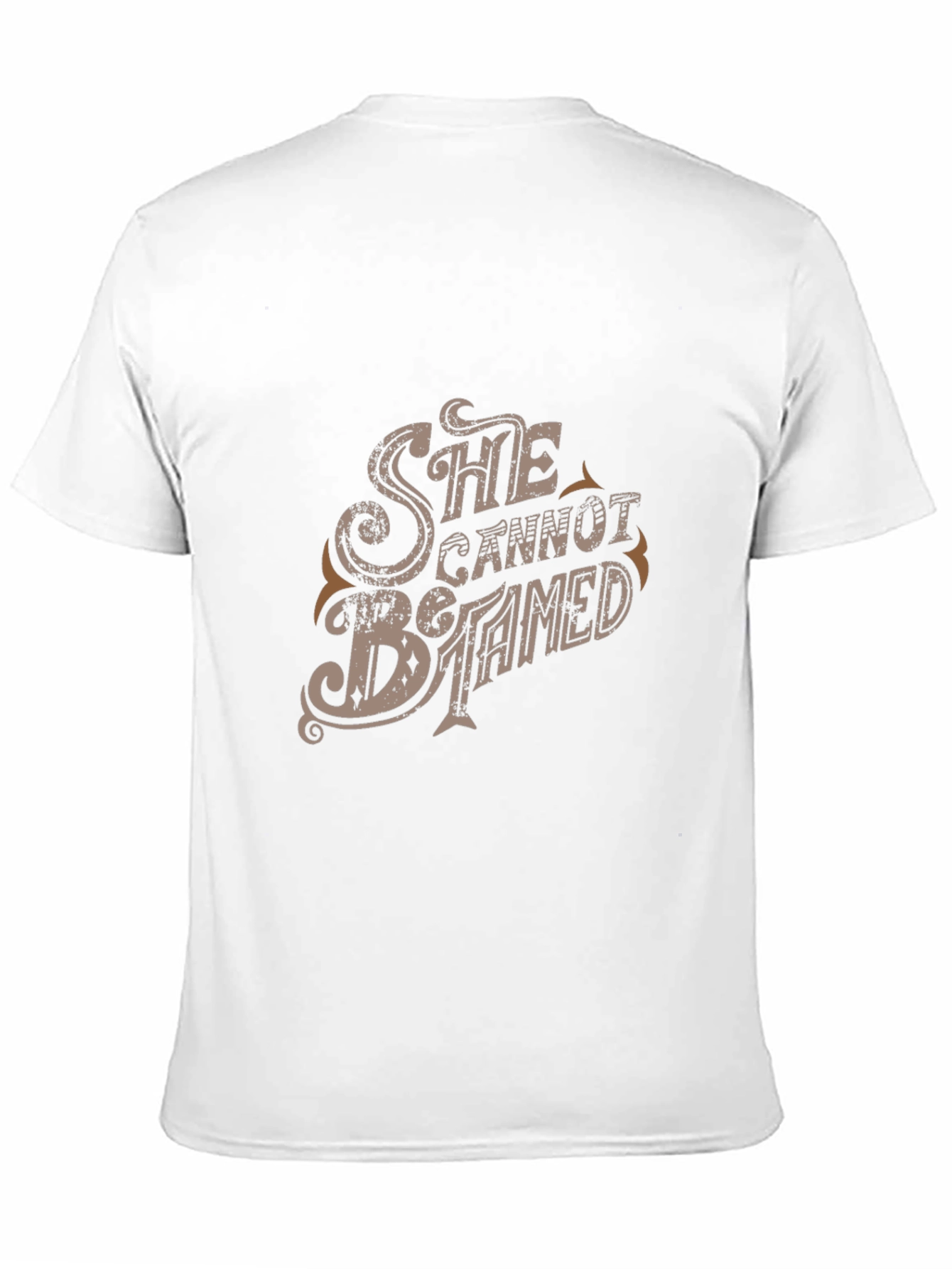 Black She Cannot Be Tamed Graphic T-Shirt view 11