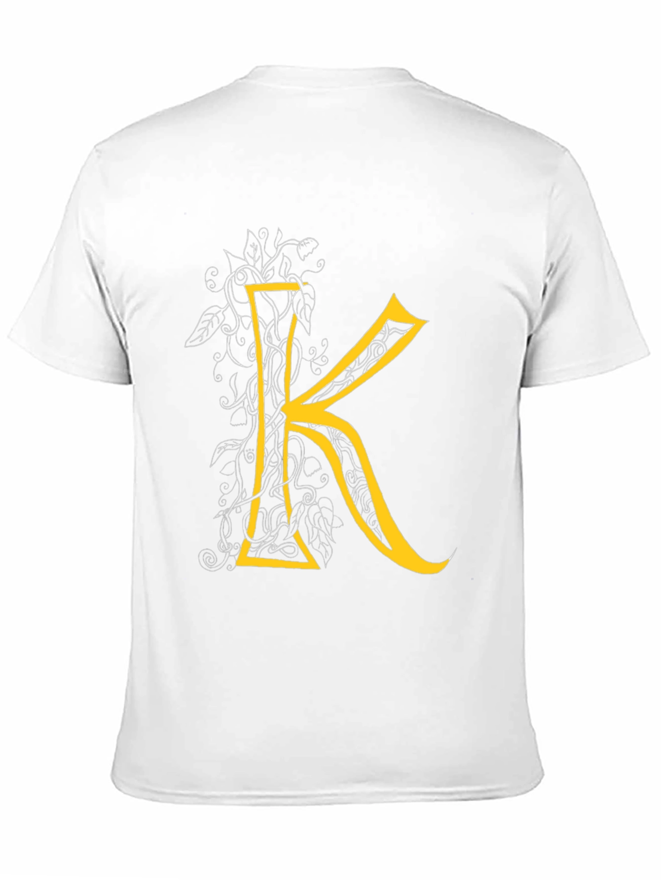 Black Letter K Graphic Tee - Black Cotton Blend view 11