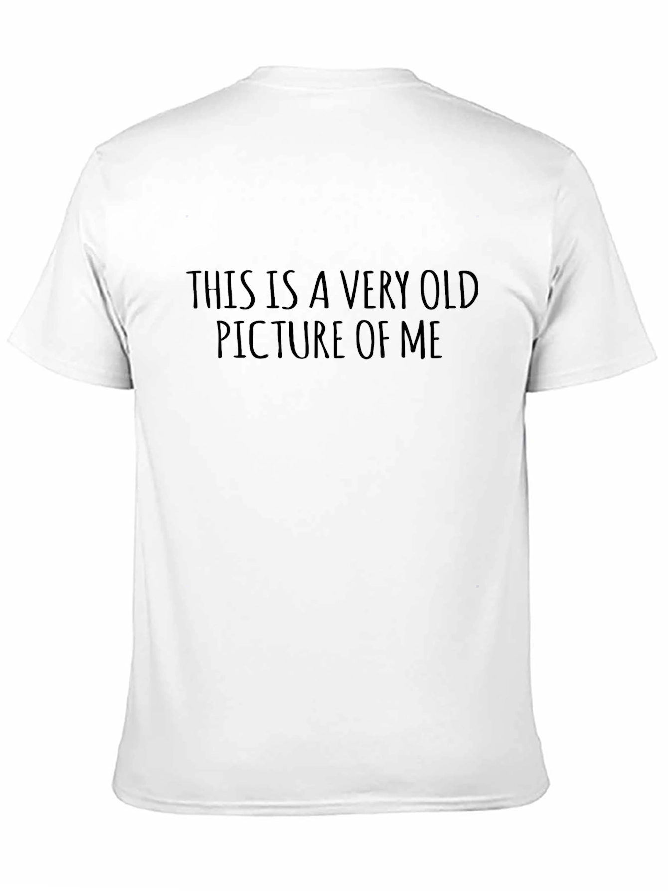 Black Funny Old Picture T-Shirt - Classic Black Tee view 11