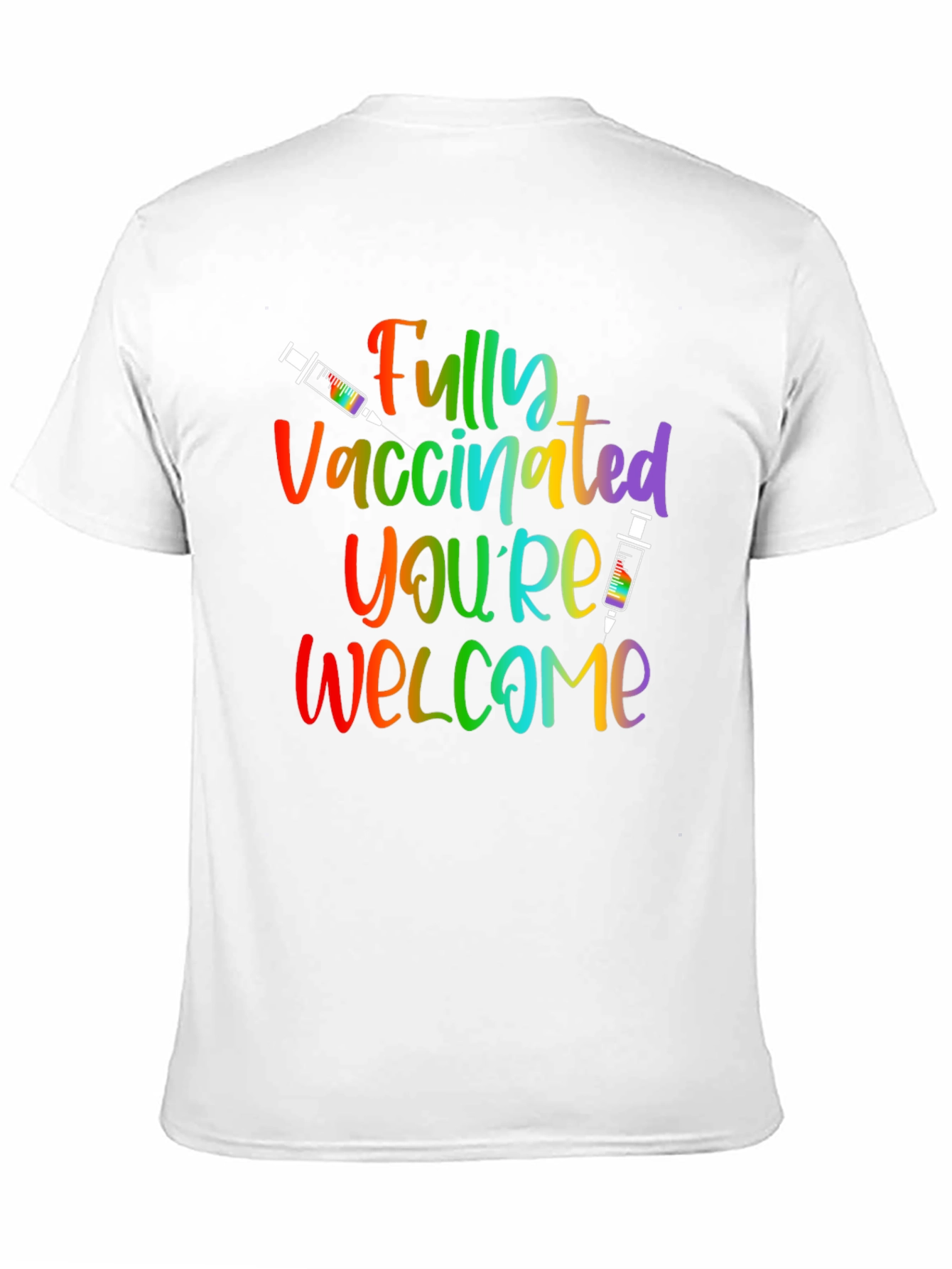 Black Fully Vaccinated Pride T-Shirt view 11