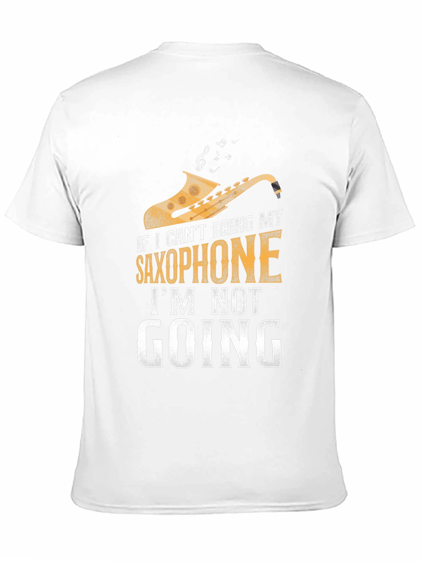 Black Saxophone Lover T-Shirt - If I Can't Bring My Saxophone view 11