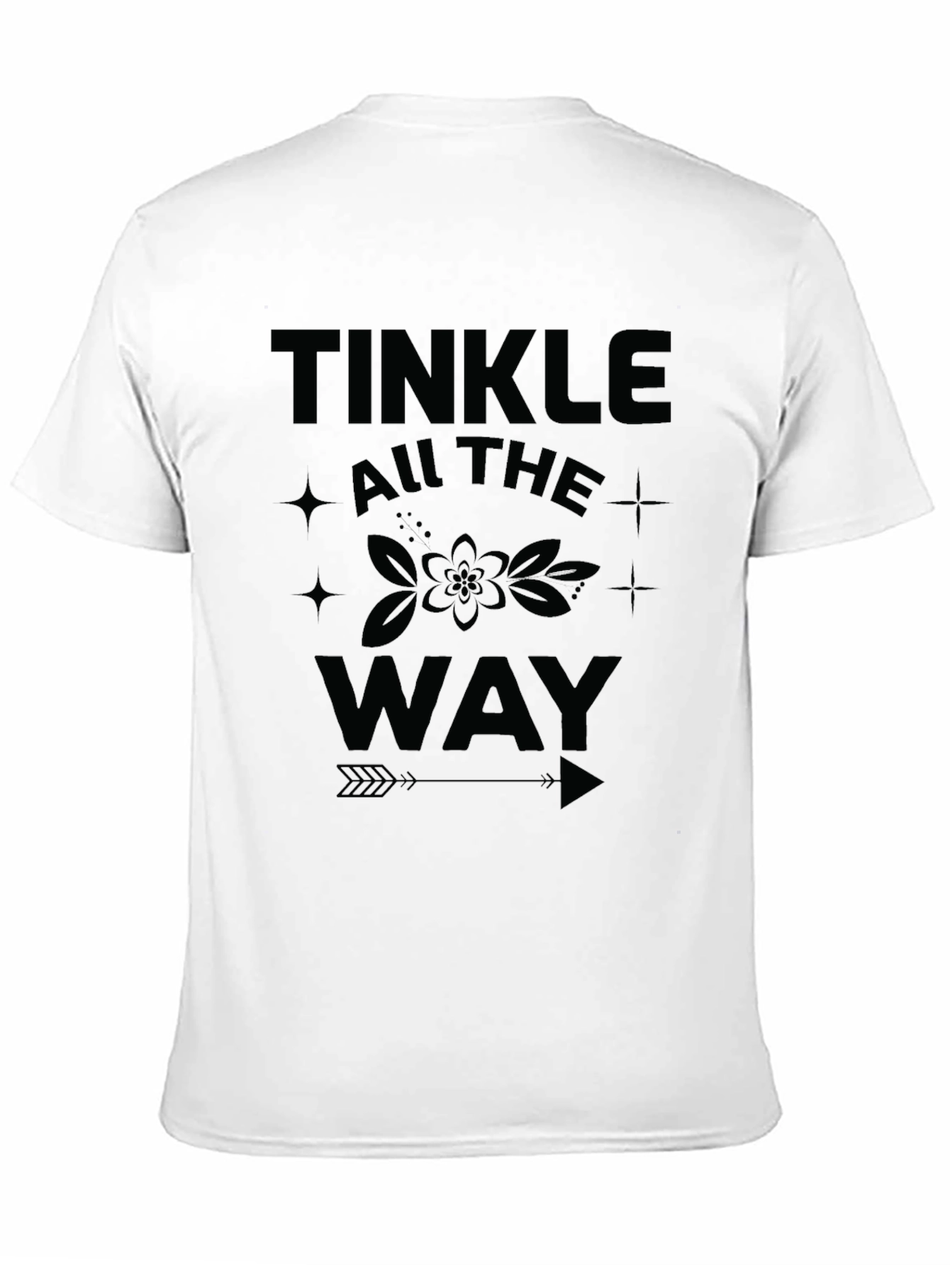 Black Tinkle All the Way Black Graphic Tee view 11