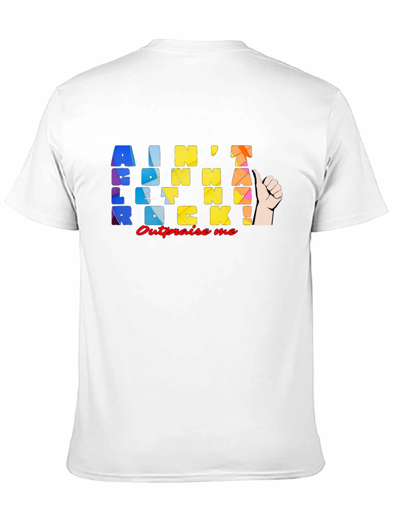 Black Ain't Gonna Rock! Graphic T-Shirt view 11