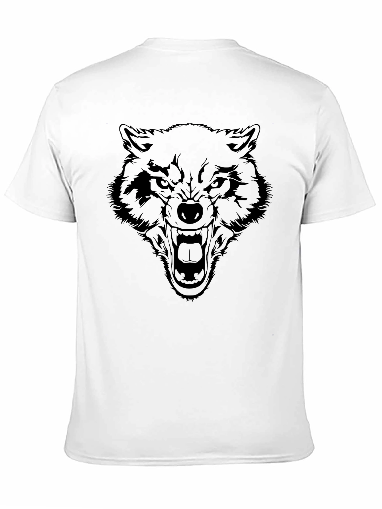 Black Black Wolf Graphic Tee - Men's Short Sleeve Crew Neck view 11