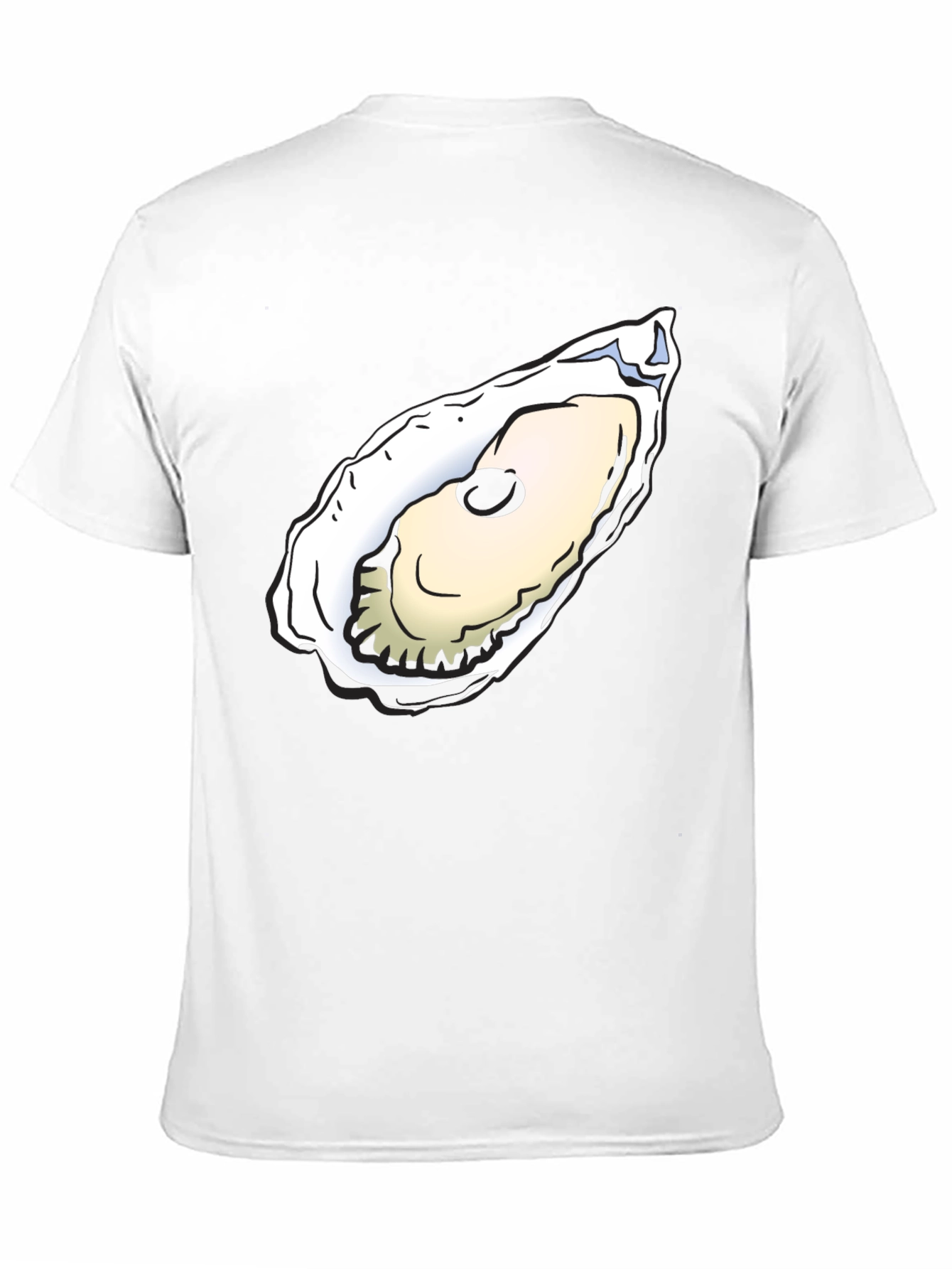 Black Oyster Graphic Tee - Black Cotton T-Shirt view 11