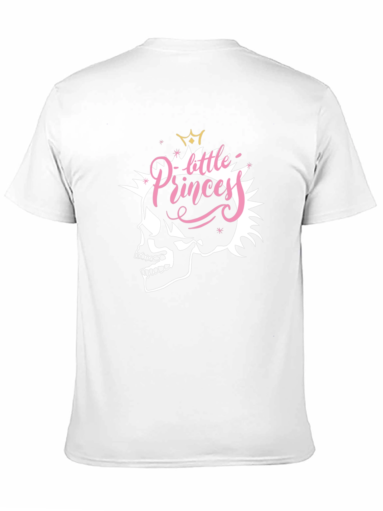 Black Skull Little Princess Black T-Shirt - Edgy Fashion view 11