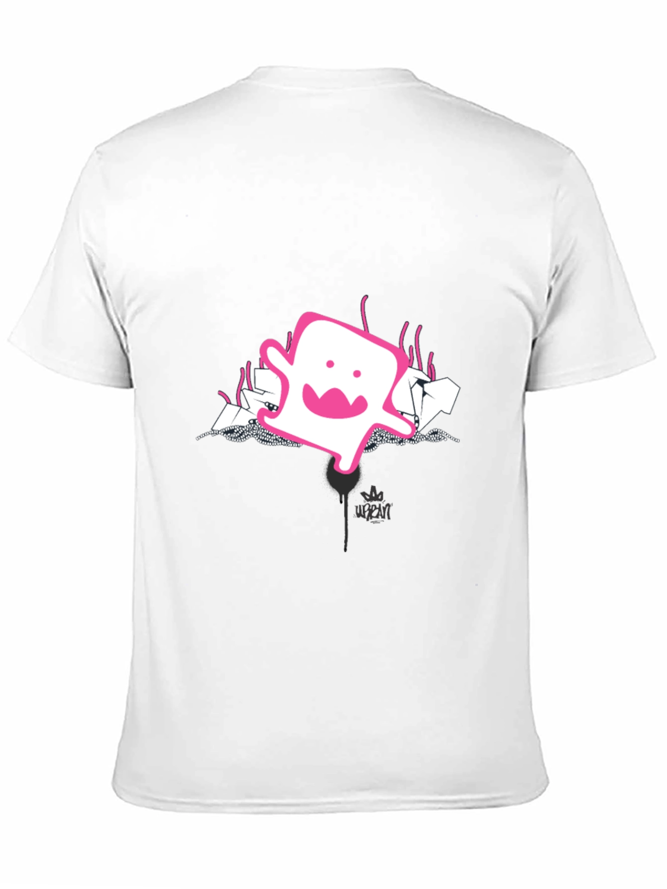 Black Urban Ghost Graphic Tee - Black view 11