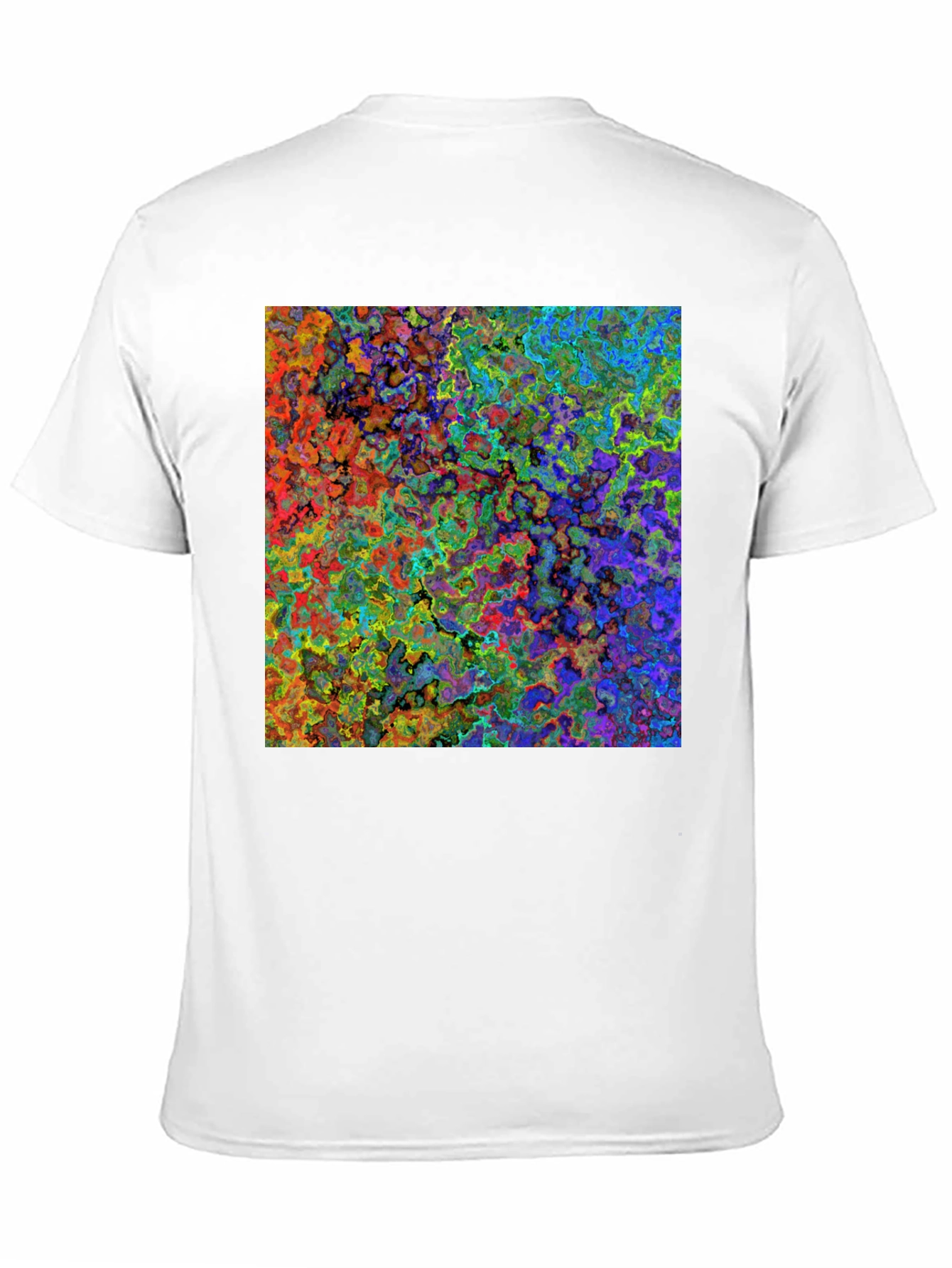 Black Abstract Art Print Black T-Shirt view 11