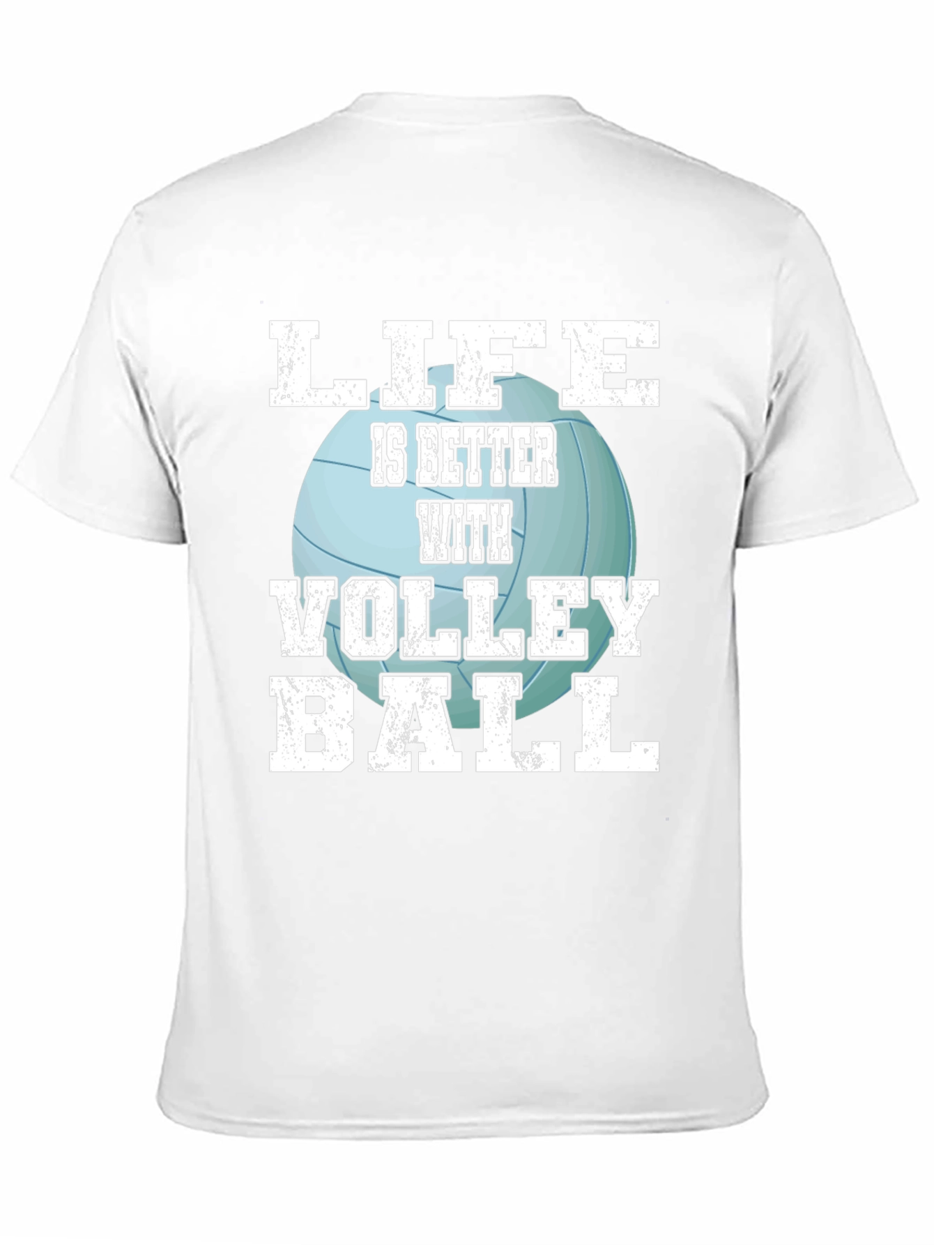 Black Volleyball Life T-Shirt - Sports Fan Tee view 11