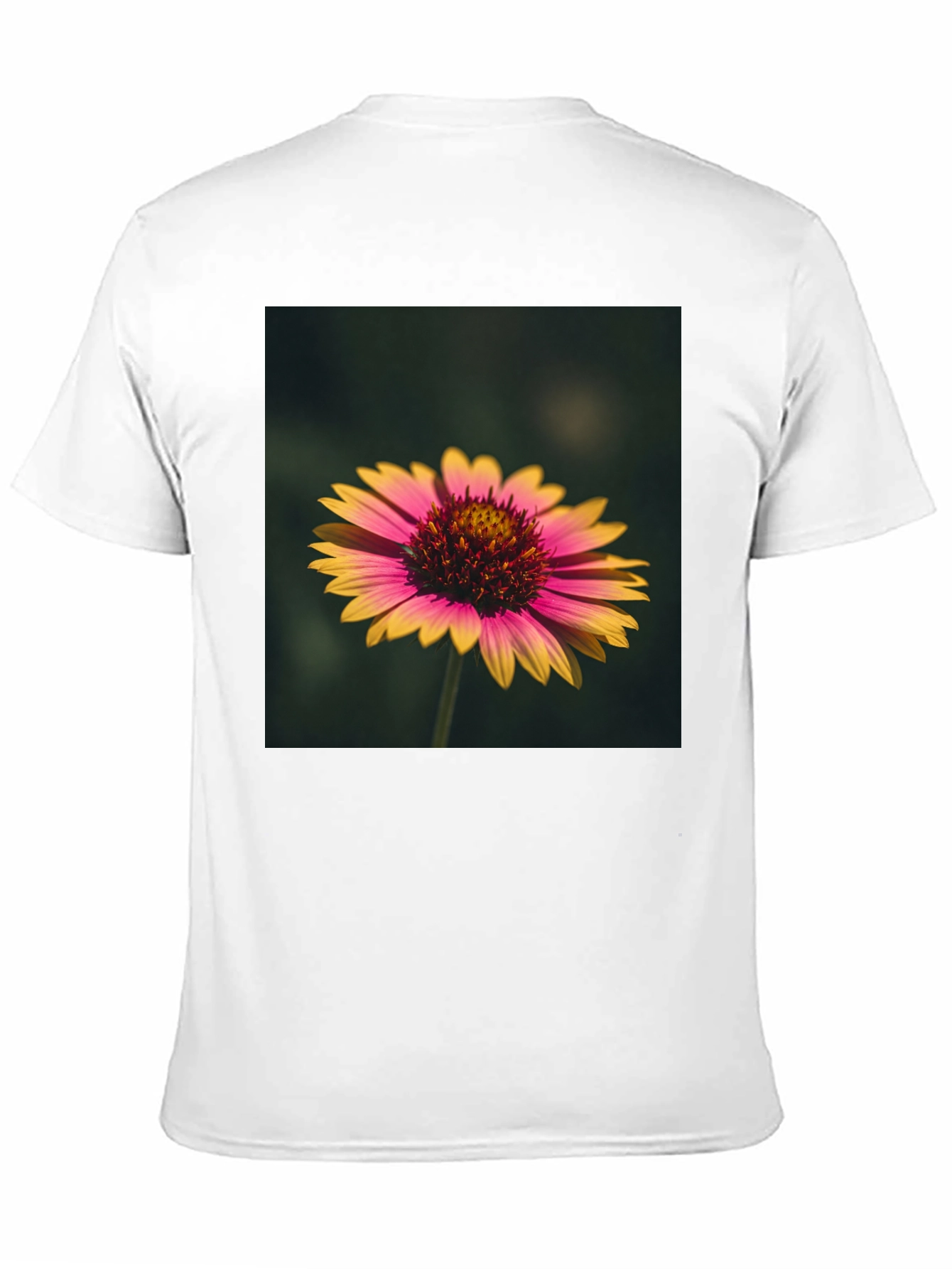 Black Floral Print Black T-Shirt - Casual Wear view 11