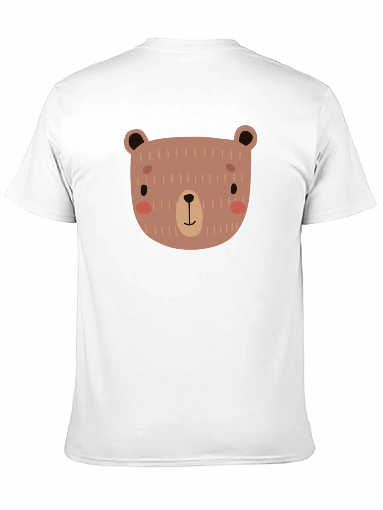 Black Cute Bear Graphic Black T-Shirt view 11