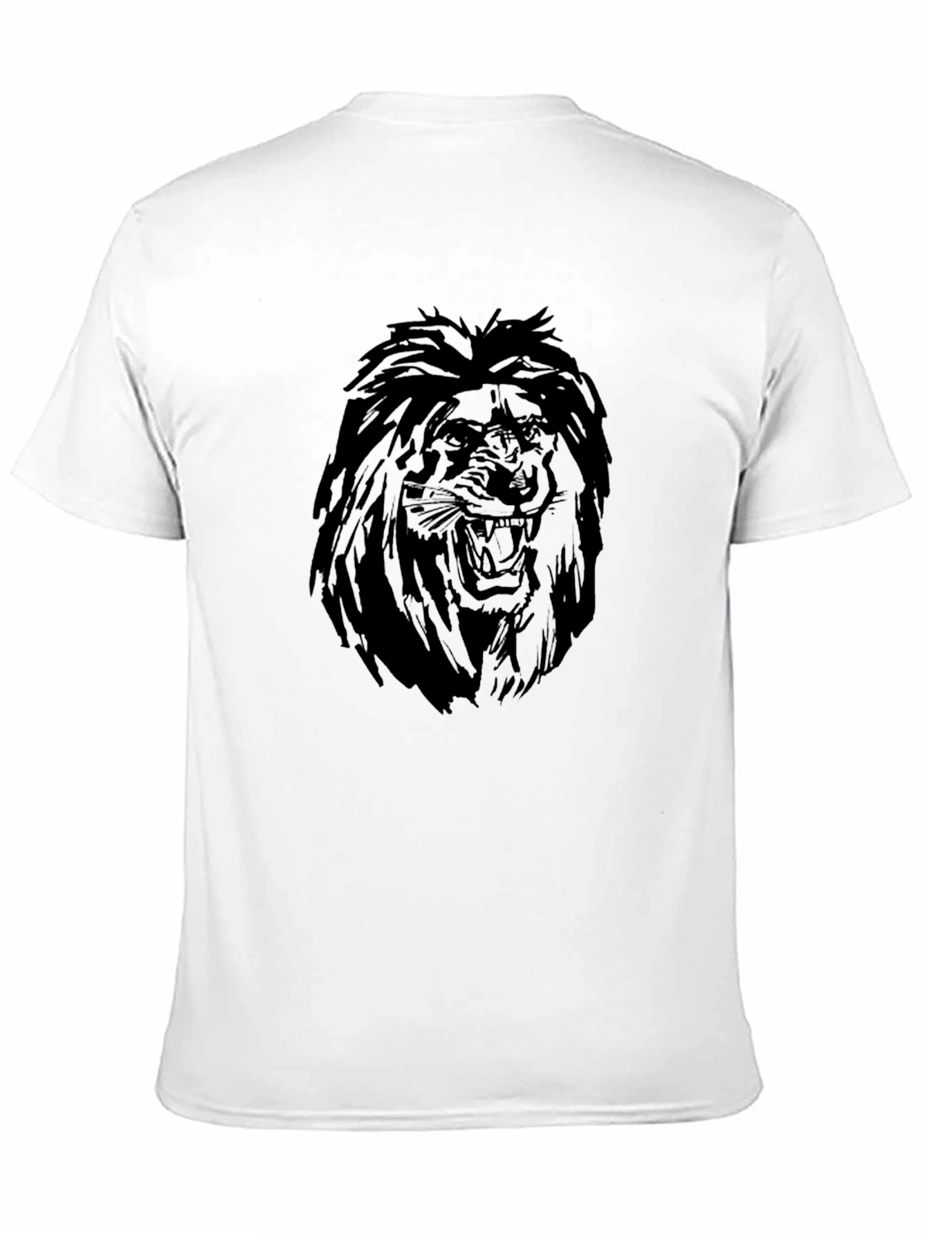 Black Lion Graphic Black T-Shirt view 11
