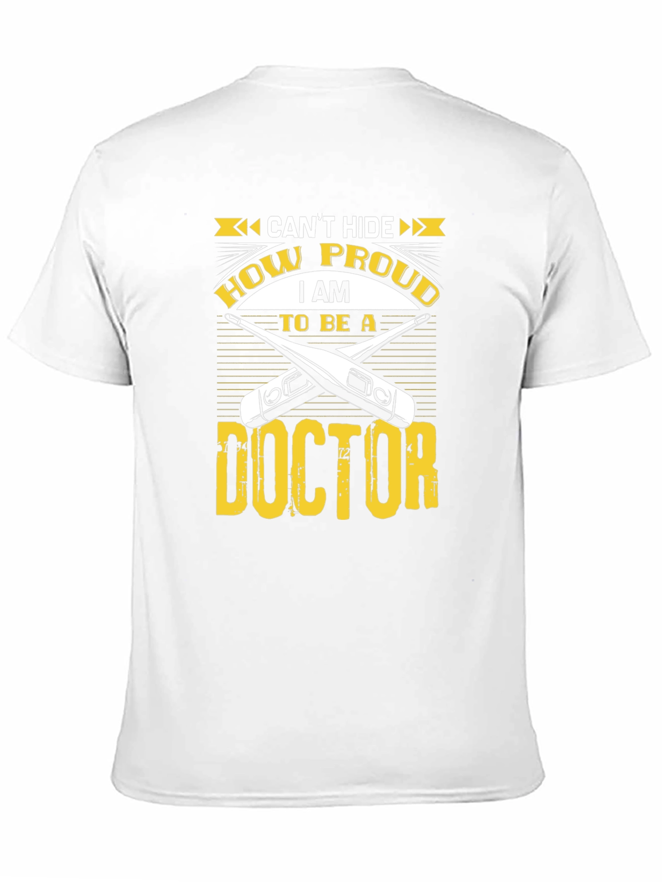 Black Proud Doctor Graphic Tee - Black Cotton T-Shirt view 11