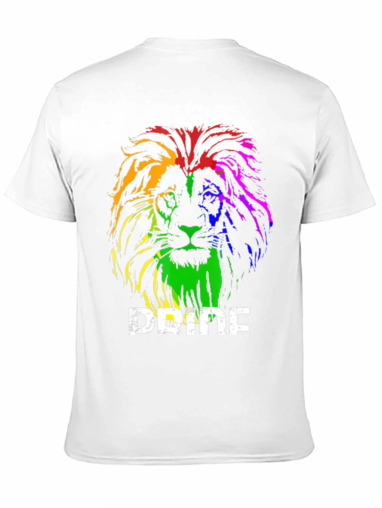 Black Rainbow Pride Lion Graphic T-Shirt view 11