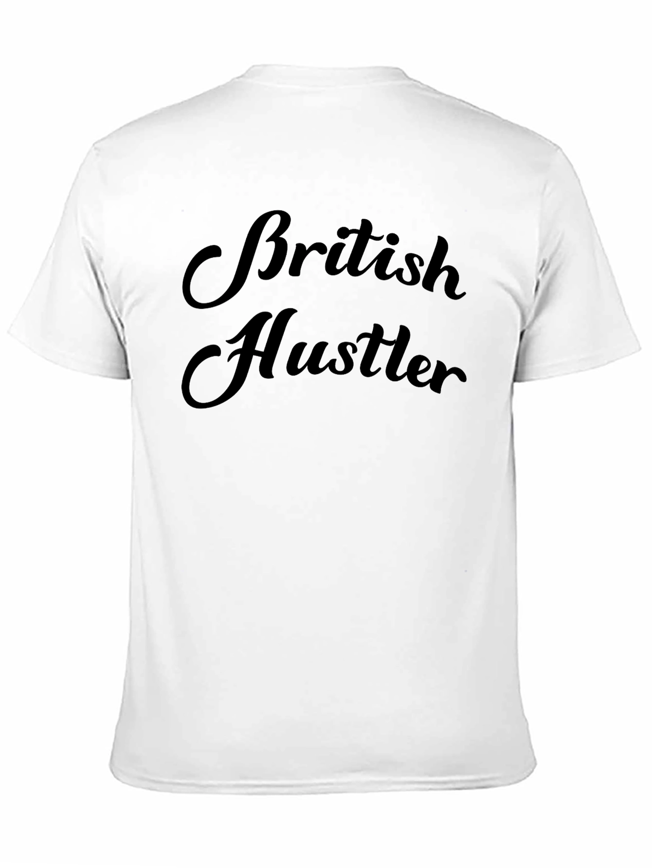 Black British Hustler Graphic Tee - Stylish Black T-Shirt view 11
