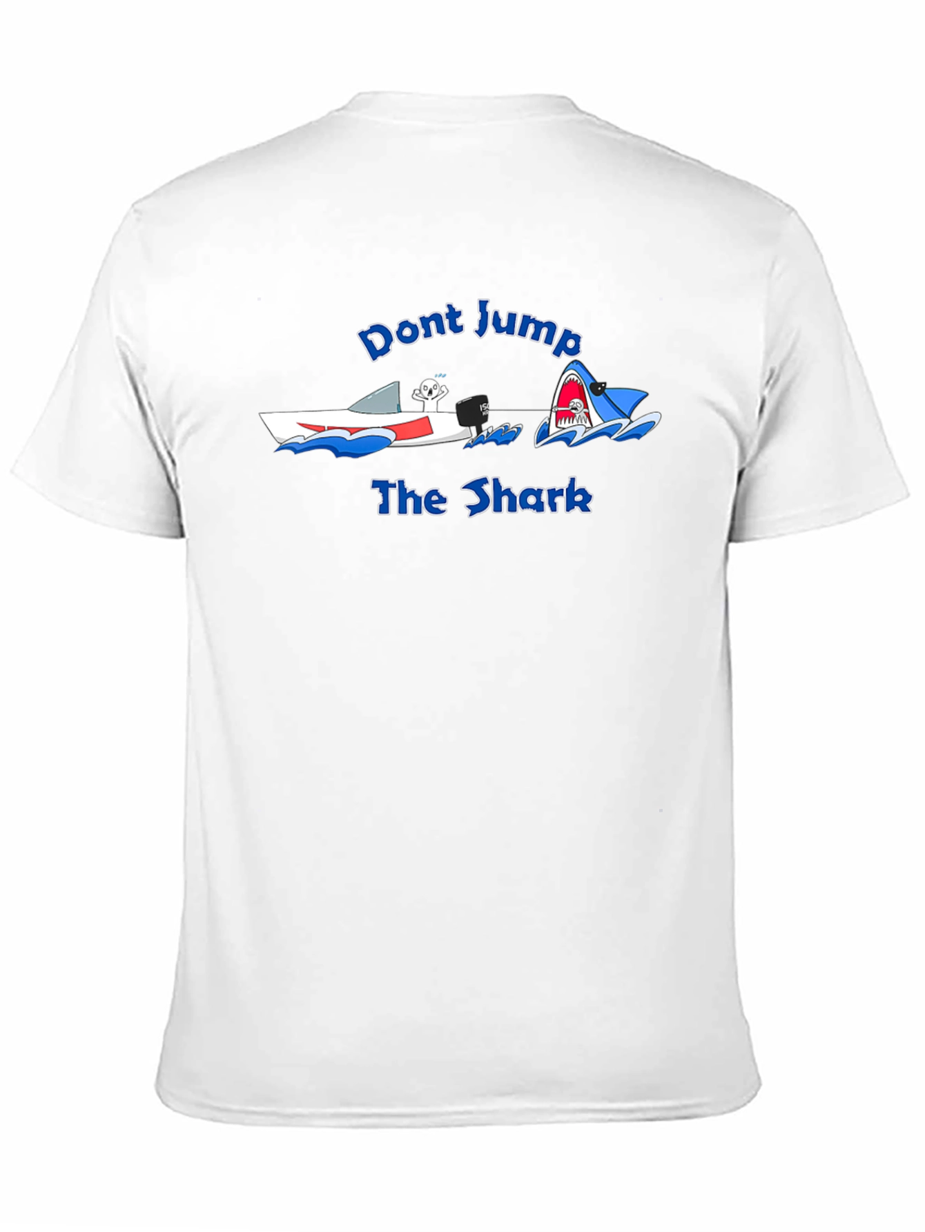 Black Don't Jump the Shark Graphic T-Shirt view 11